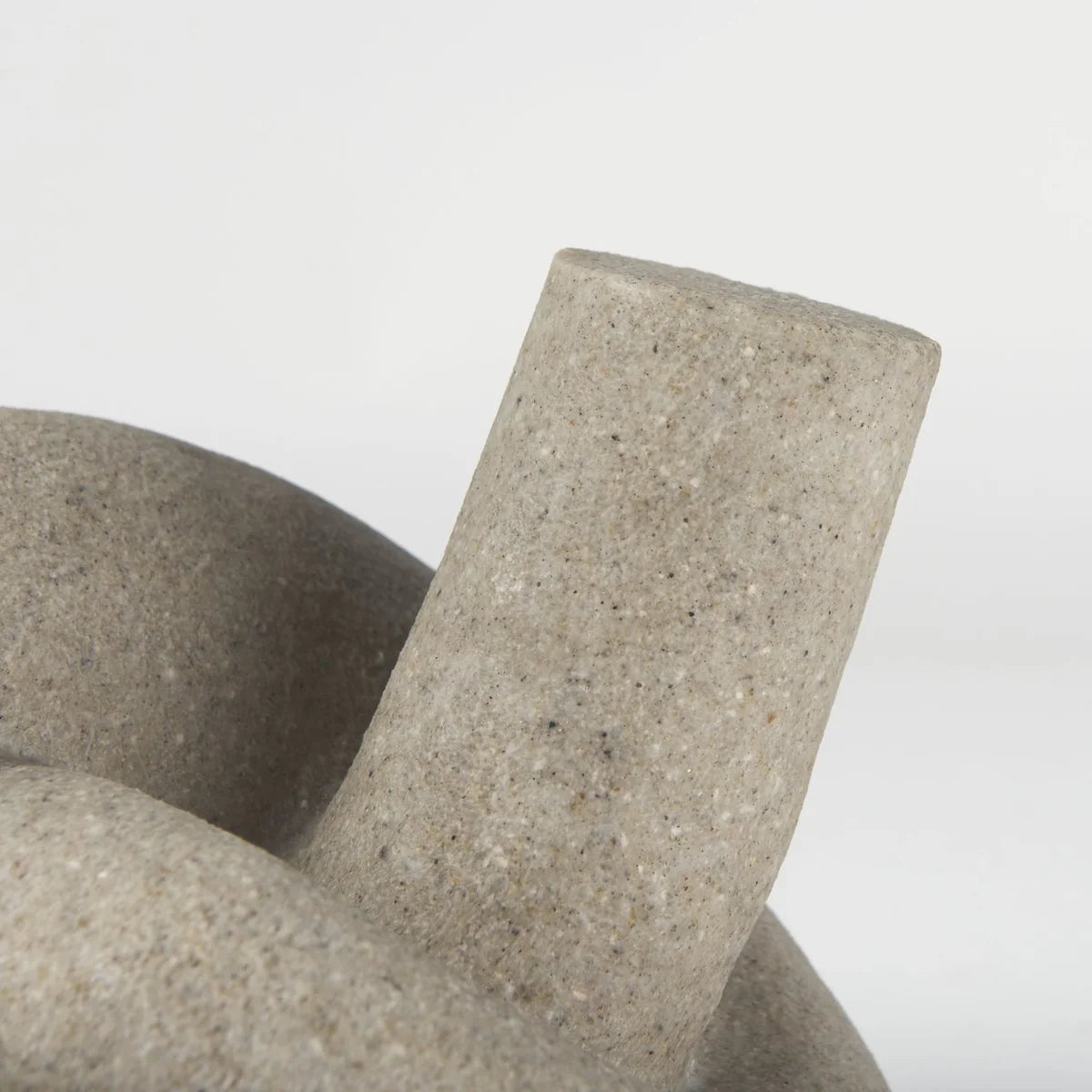 Otto Sandstone Resin Knot Sculpture - Unique Decorative Object for Textured Home Accents & Style