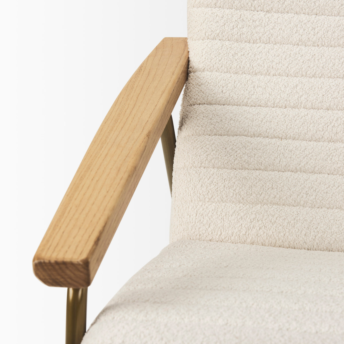 Grosjean Cream Boucle Accent Chair