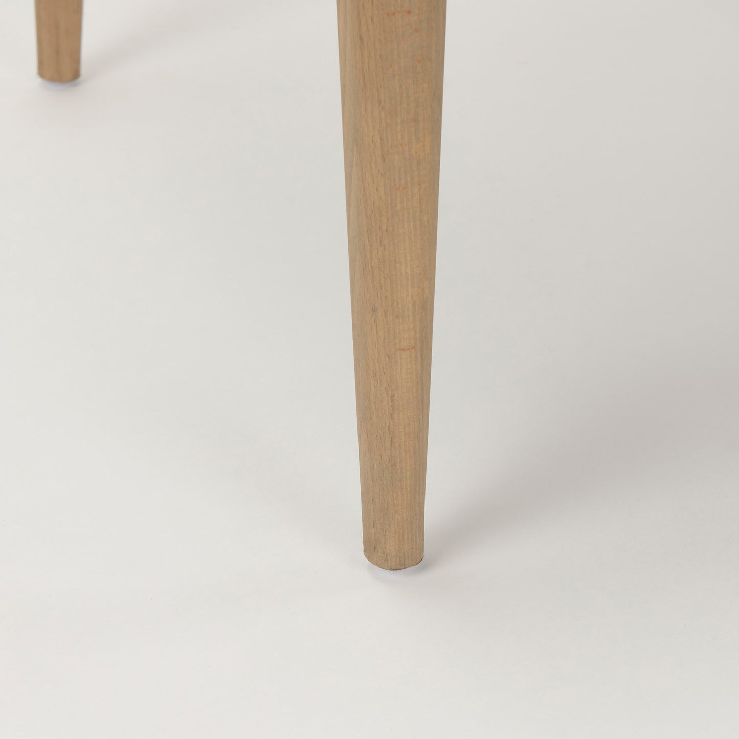 Palisades Cream Upholstered Armless Dining Chair with Solid Wood Frame - Set of 2