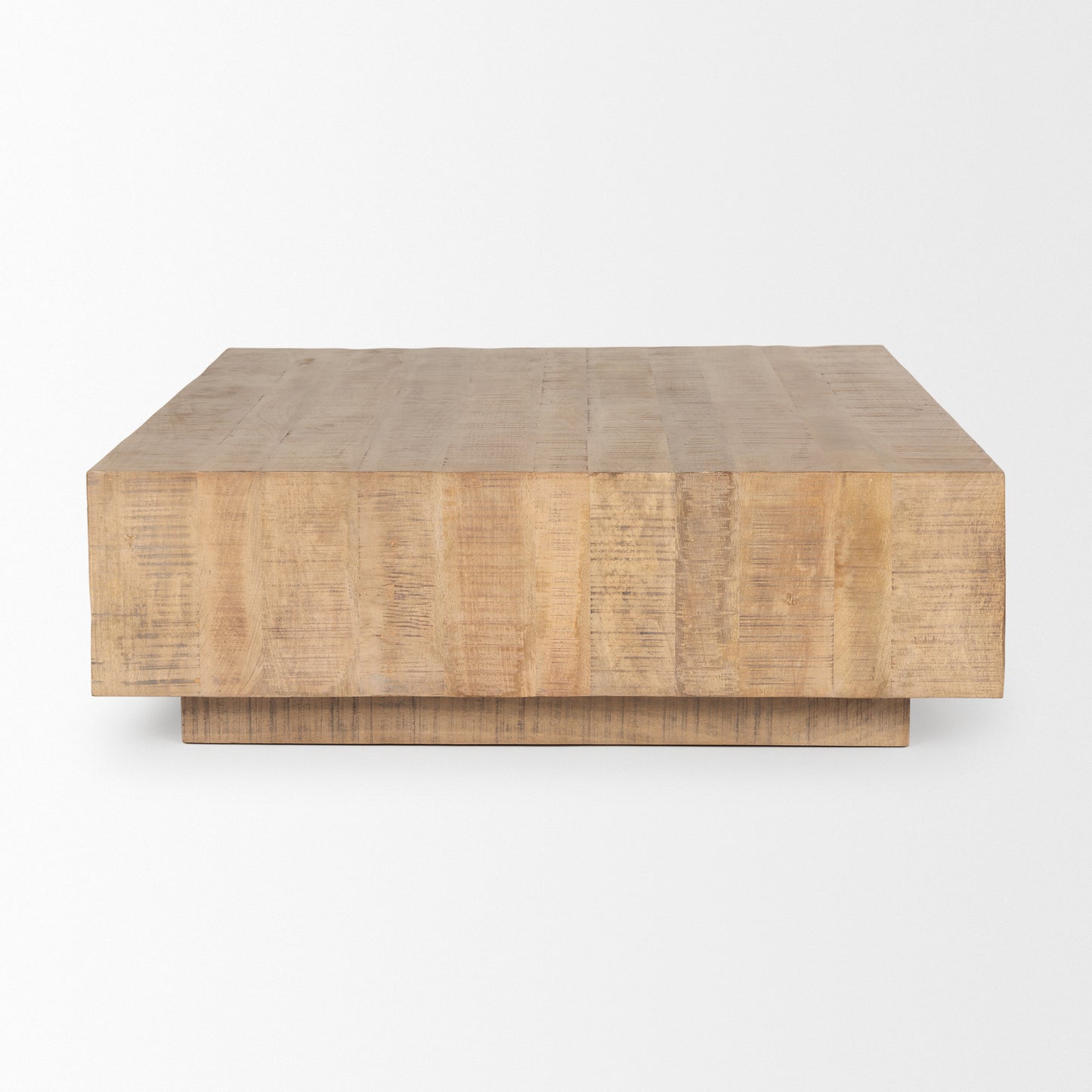Hayden Light Brown Wood Square Coffee Table - Modern Design for Chic Living Rooms and Stylish Interiors