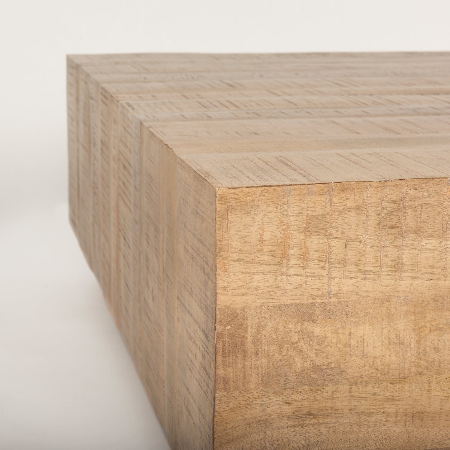 Hayden Light Brown Wood Square Coffee Table - Modern Design for Chic Living Rooms and Stylish Interiors