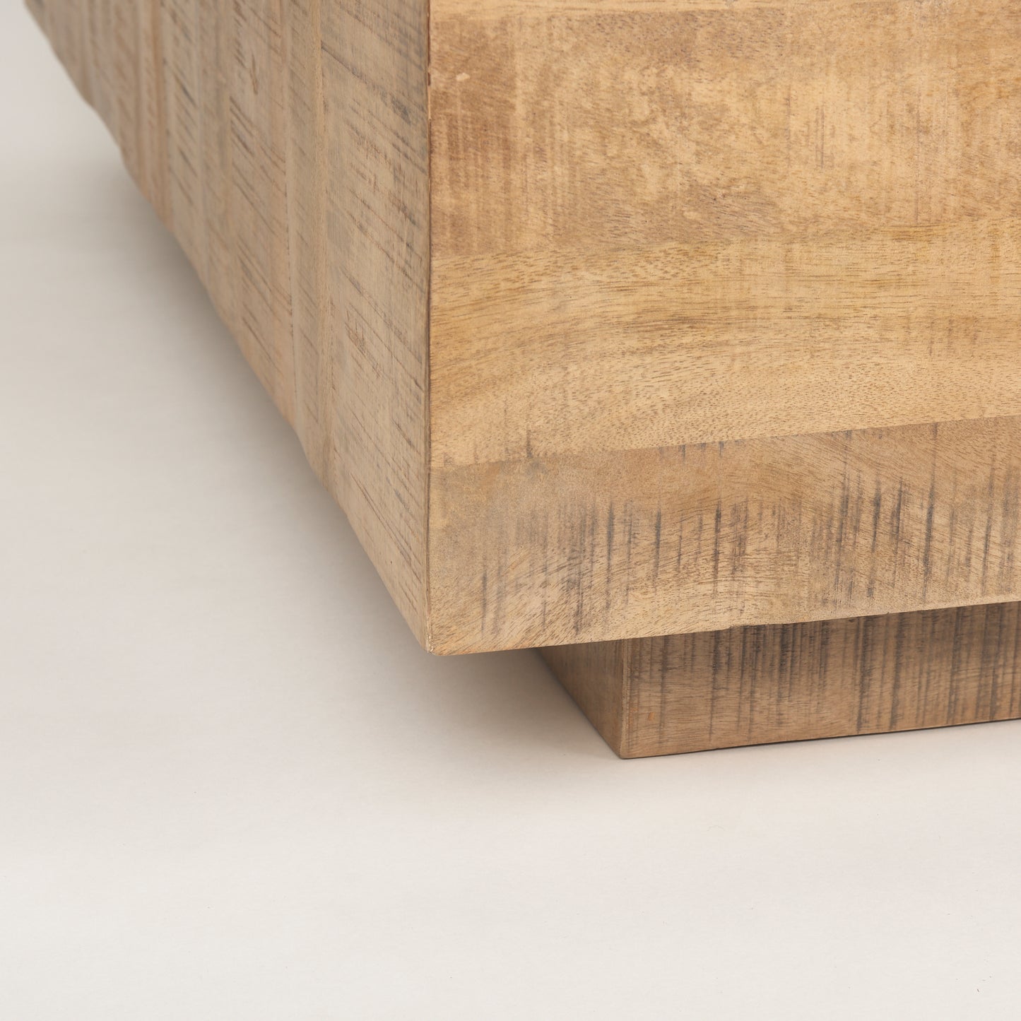 Hayden Light Brown Wood Square Coffee Table - Modern Design for Chic Living Rooms and Stylish Interiors