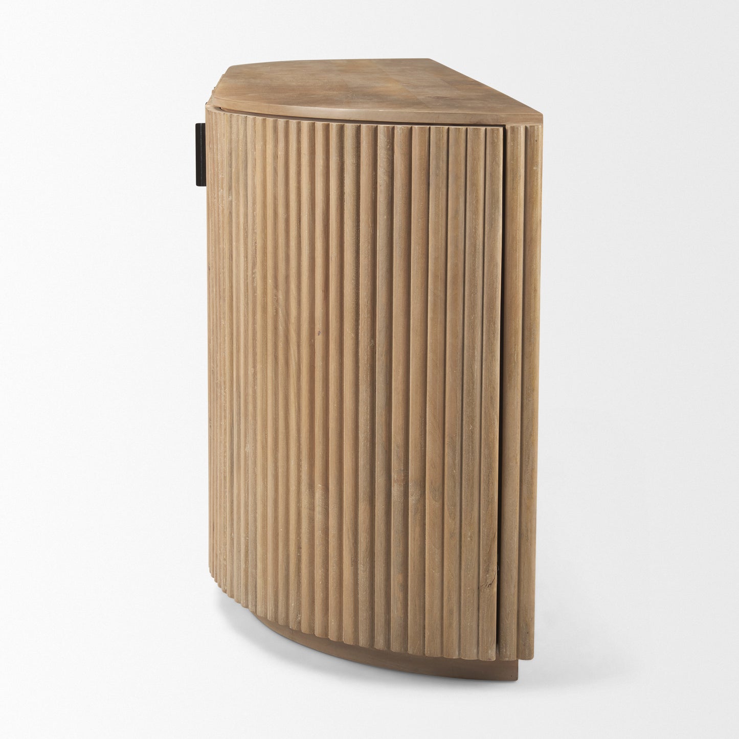 Terra Light Brown Wood Fluted Sideboard for a Stylish and Contemporary Storage Solution