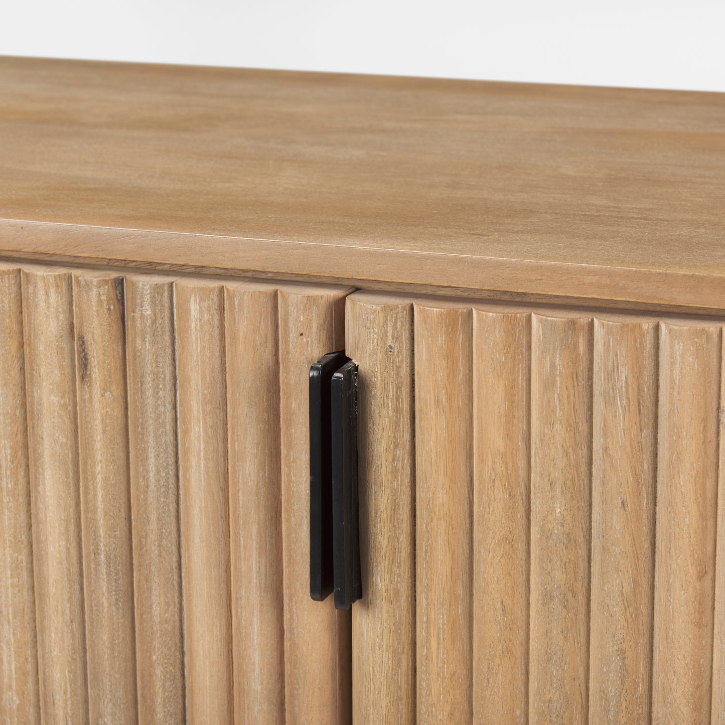 Terra Light Brown Wood Fluted Sideboard for a Stylish and Contemporary Storage Solution