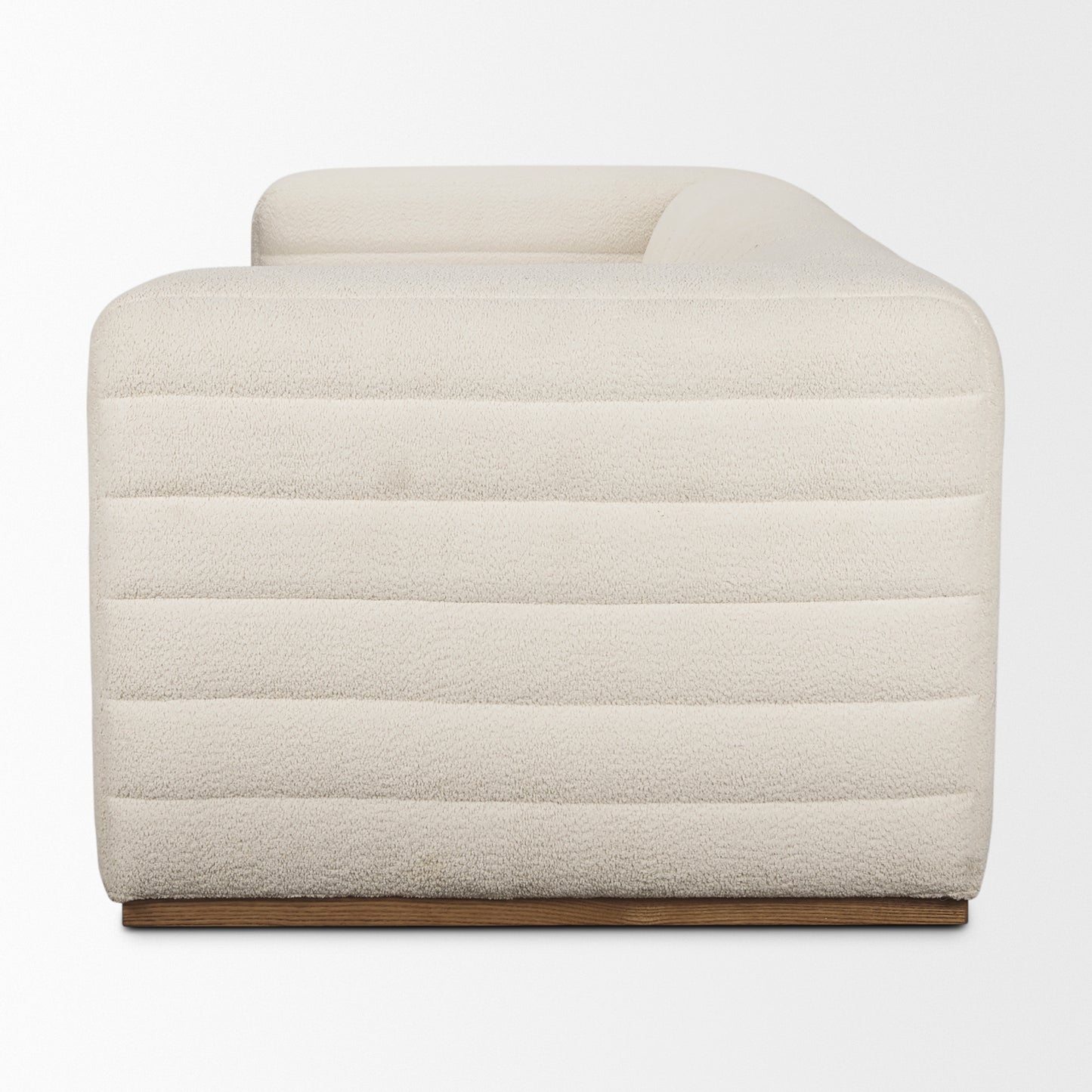 Ricciardo Cream Bouclé 3-Seater Sofa - Elegant and Cozy Living Room Seating