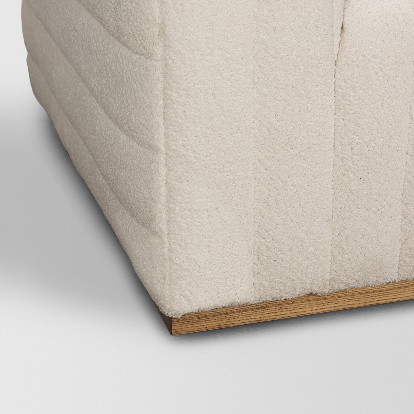 Ricciardo Cream Bouclé 3-Seater Sofa - Elegant and Cozy Living Room Seating