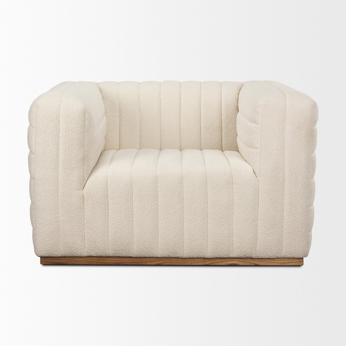Ricciardo Cream Boucle Upholstered Arm Chair