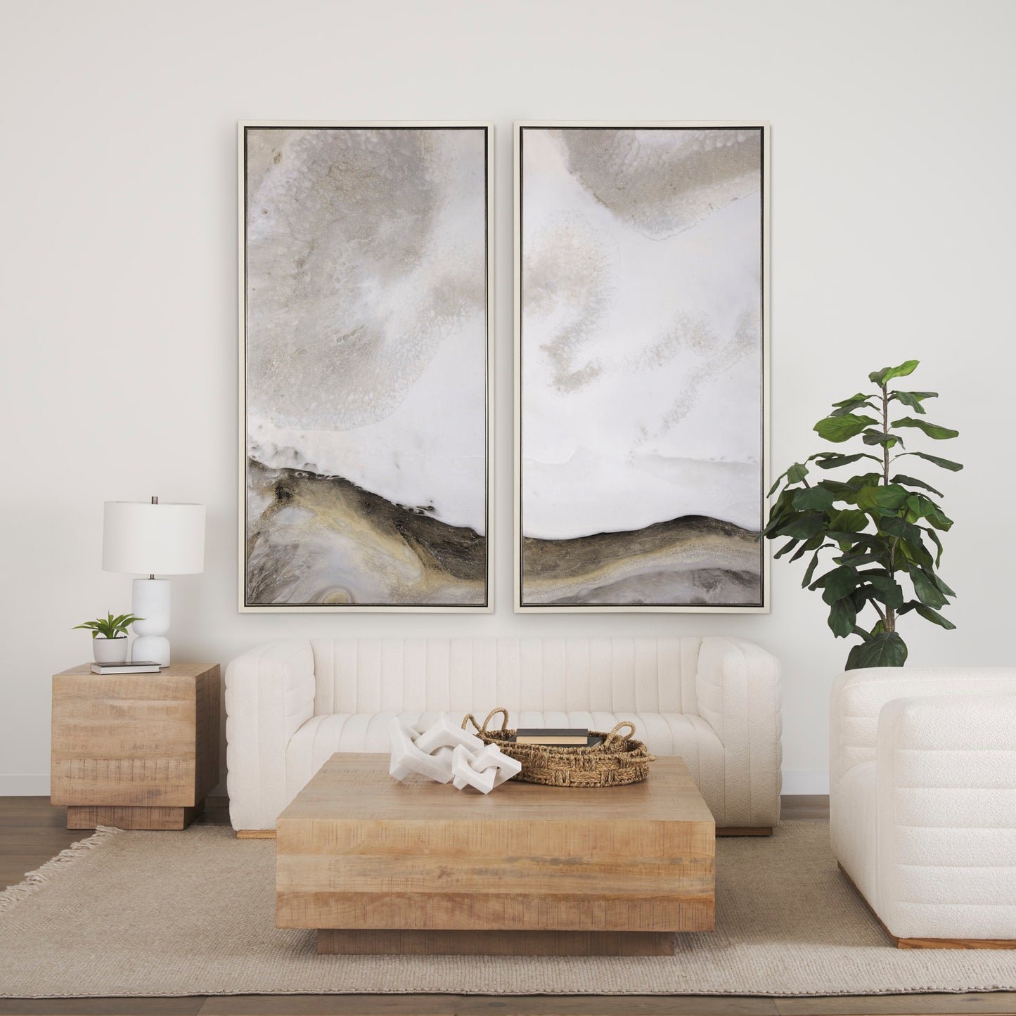 Hayden Light Brown Wood Square Coffee Table - Modern Design for Chic Living Rooms and Stylish Interiors