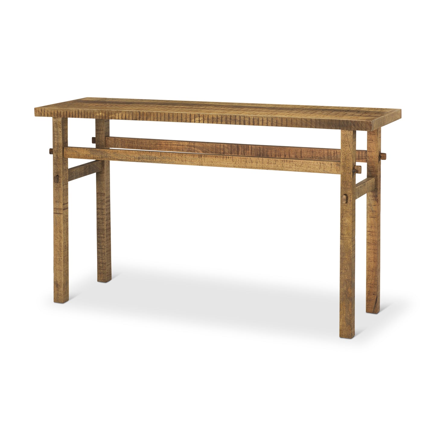 Rosie Small Brown Wood Console Table - Charming Design for Cozy Entryways and Versatile Decor