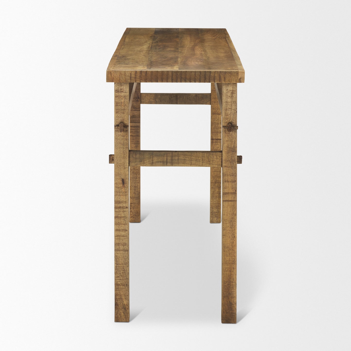 Rosie Small Brown Wood Console Table - Charming Design for Cozy Entryways and Versatile Decor