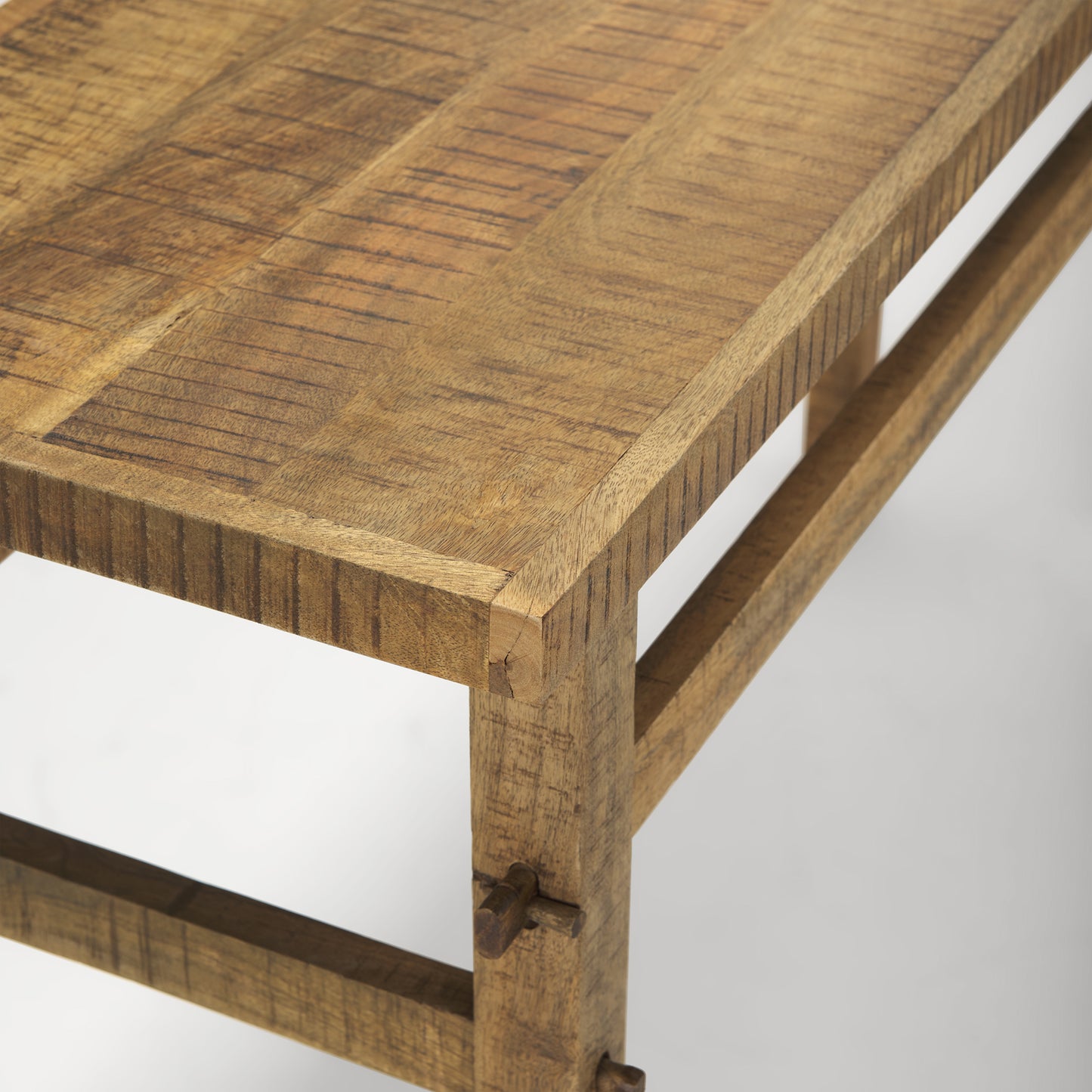Rosie Small Brown Wood Console Table - Charming Design for Cozy Entryways and Versatile Decor