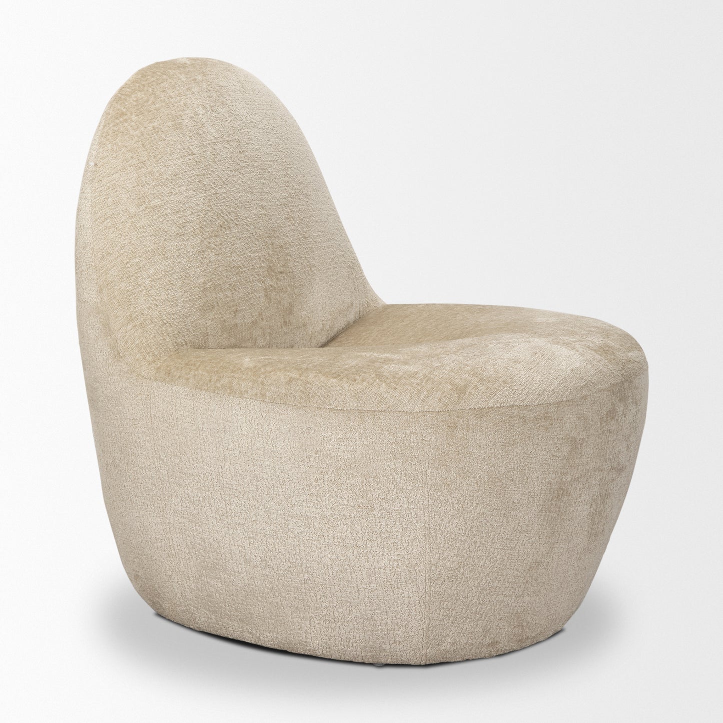 Beverly Beige Chenille Accent Chair - Comfortable and Elegant Seating for Any Room