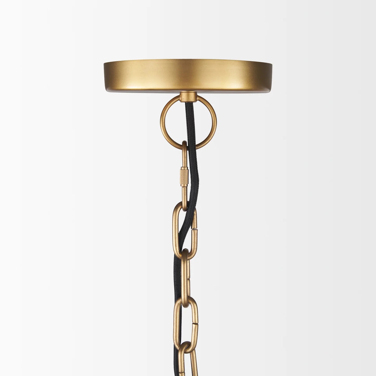 Karina Pendant Light – Nostalgic Hammered Dome Design with Antique Brass Finish for Modern Spaces – 24" Round Brass-tone Metal