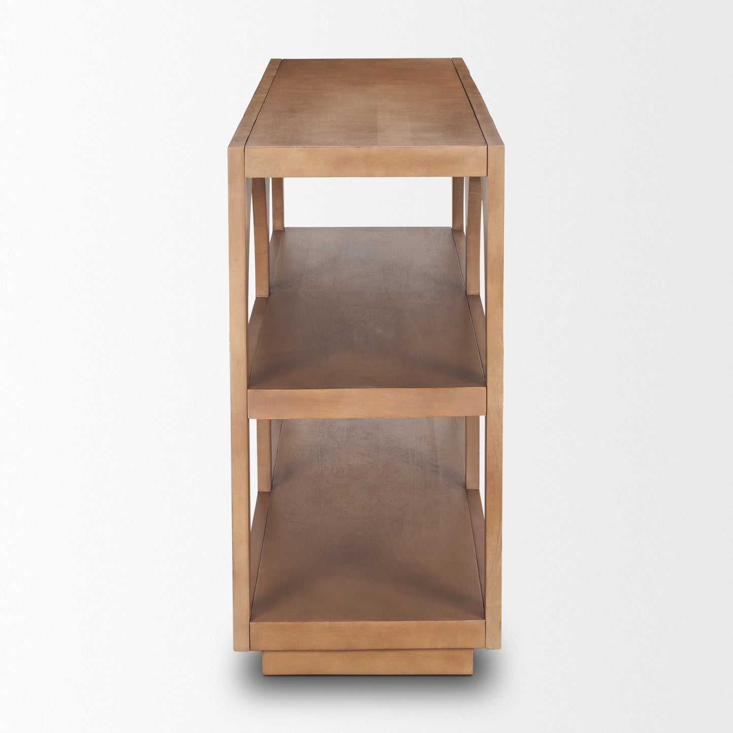 Bela Small Arched Console Table - Medium Brown Wood Design for Stylish Entryways and Cozy Spaces