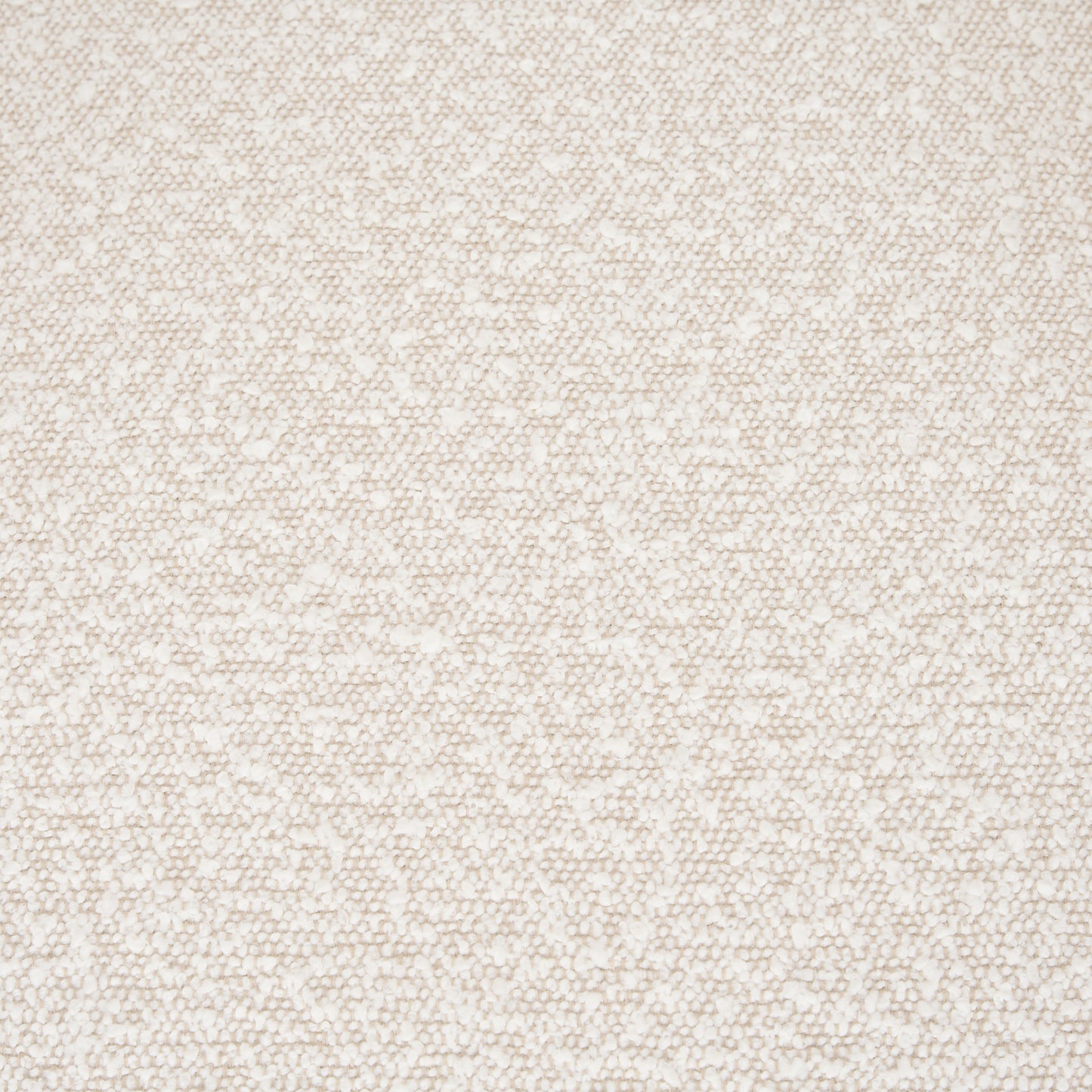 Brently Accent Chair w Cream Boucle Fabric & Matte Black Metal Legs