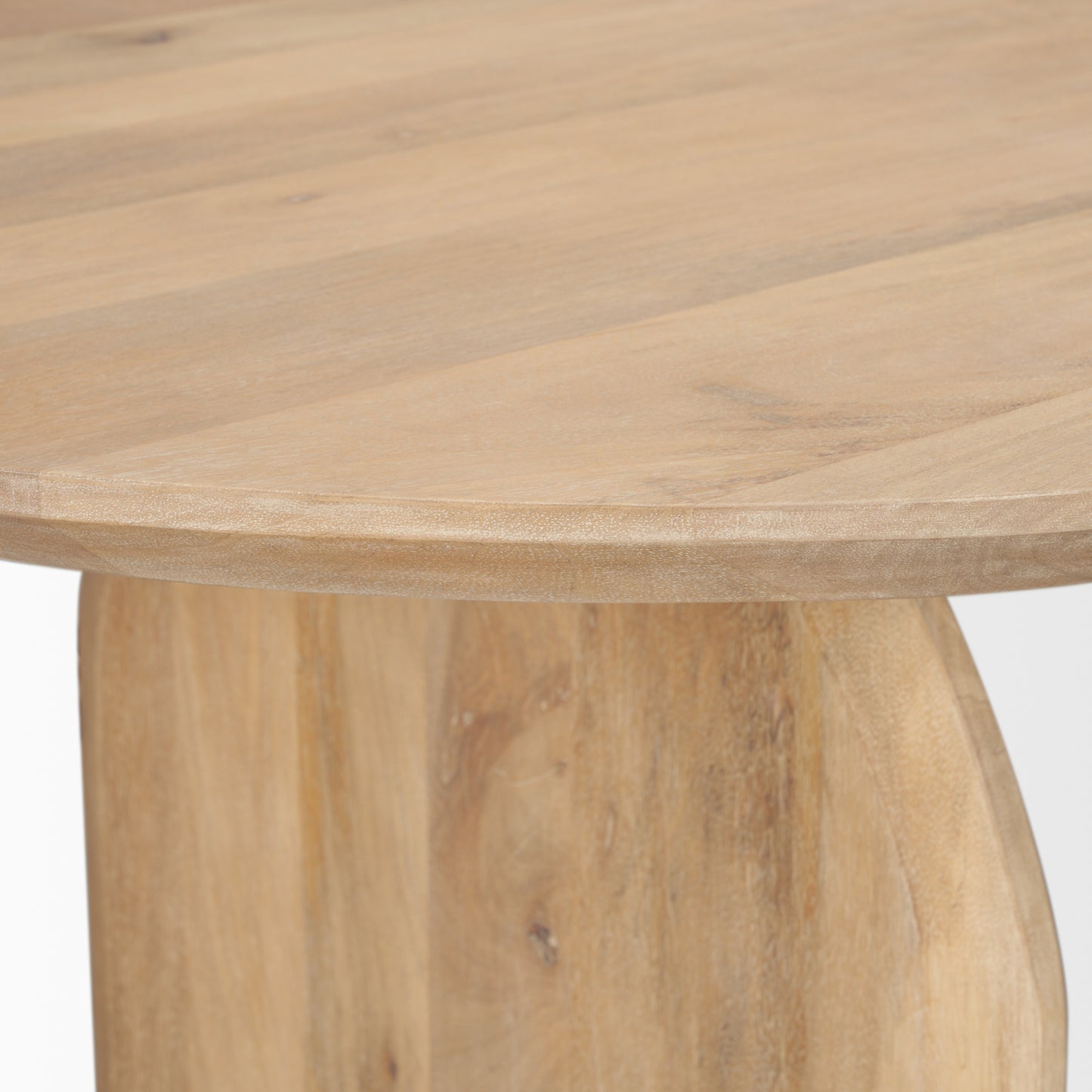 Isla Oval Dining Table with Light Brown Wood Top and Arched Legs for a Stylish and Elegant Dining Experience