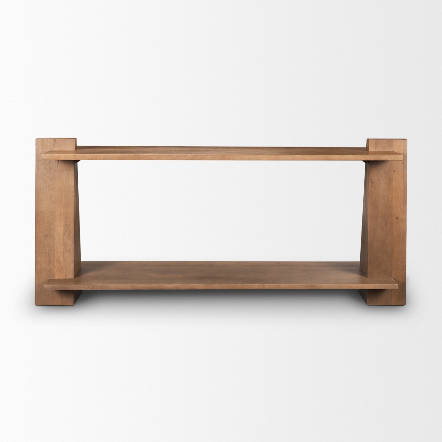 Eula Medium Brown Wood Console Table – Stylish & Functional Accent Piece