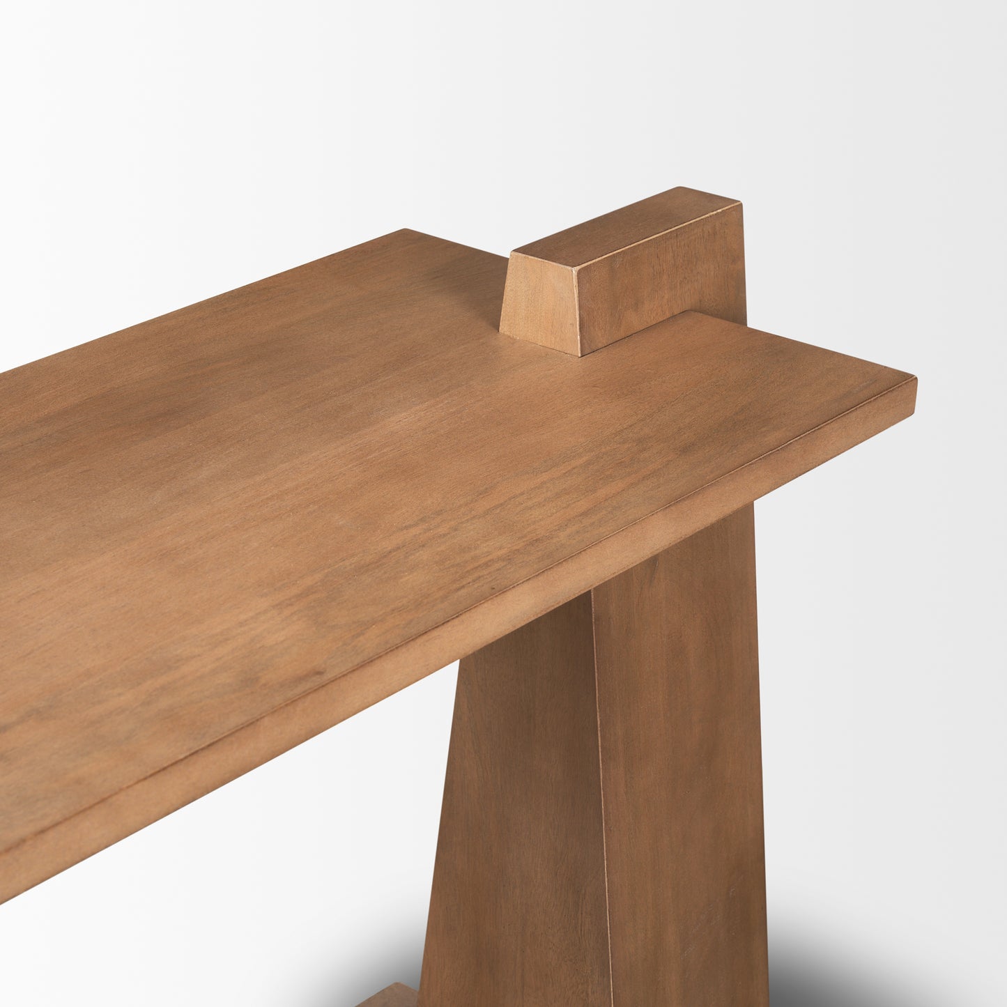 Eula Medium Brown Wood Console Table – Stylish & Functional Accent Piece
