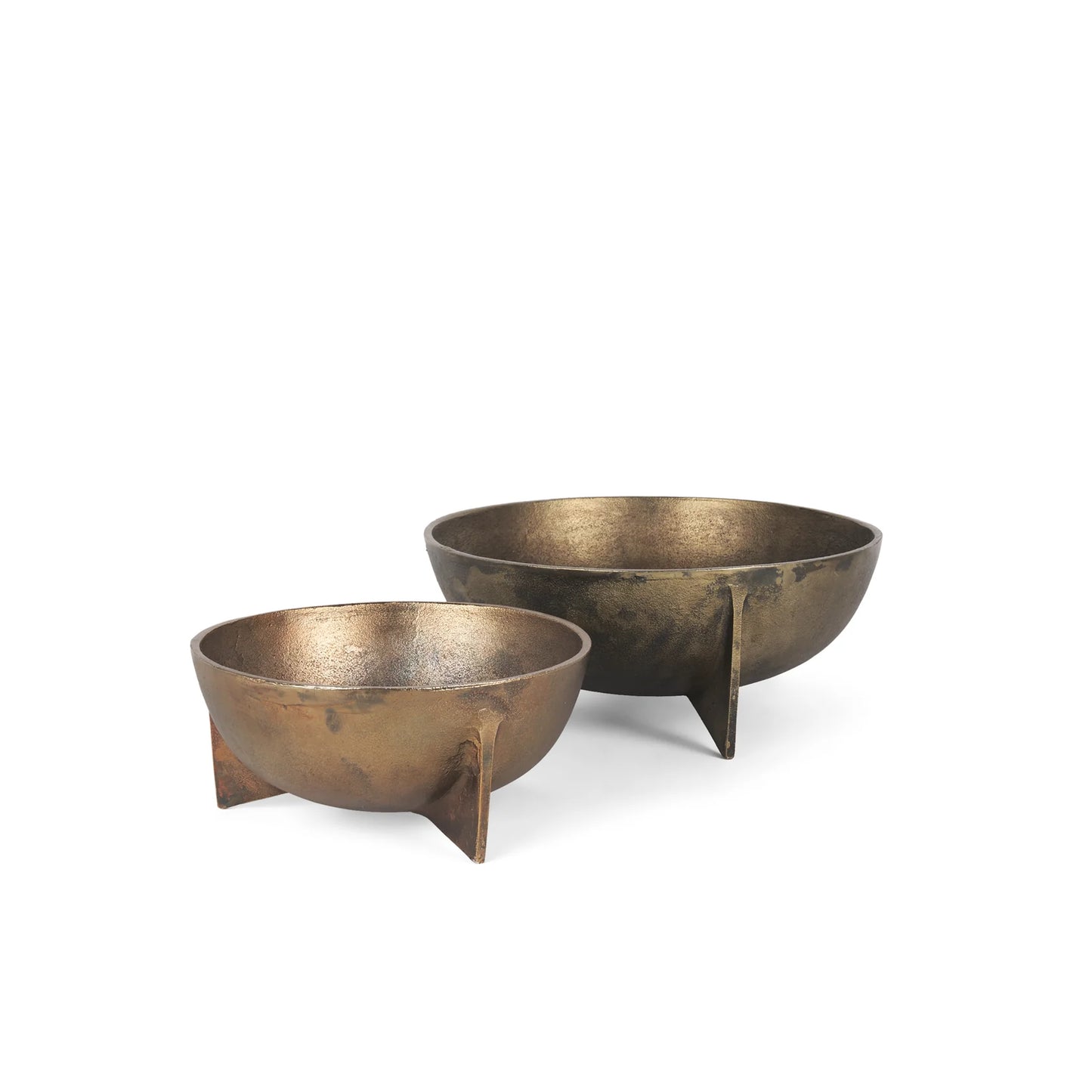 Quita Large Gold Decorative Bowls – Set of 2 Stylish Metallic Accents for Elegant Home Décor & Entertaining