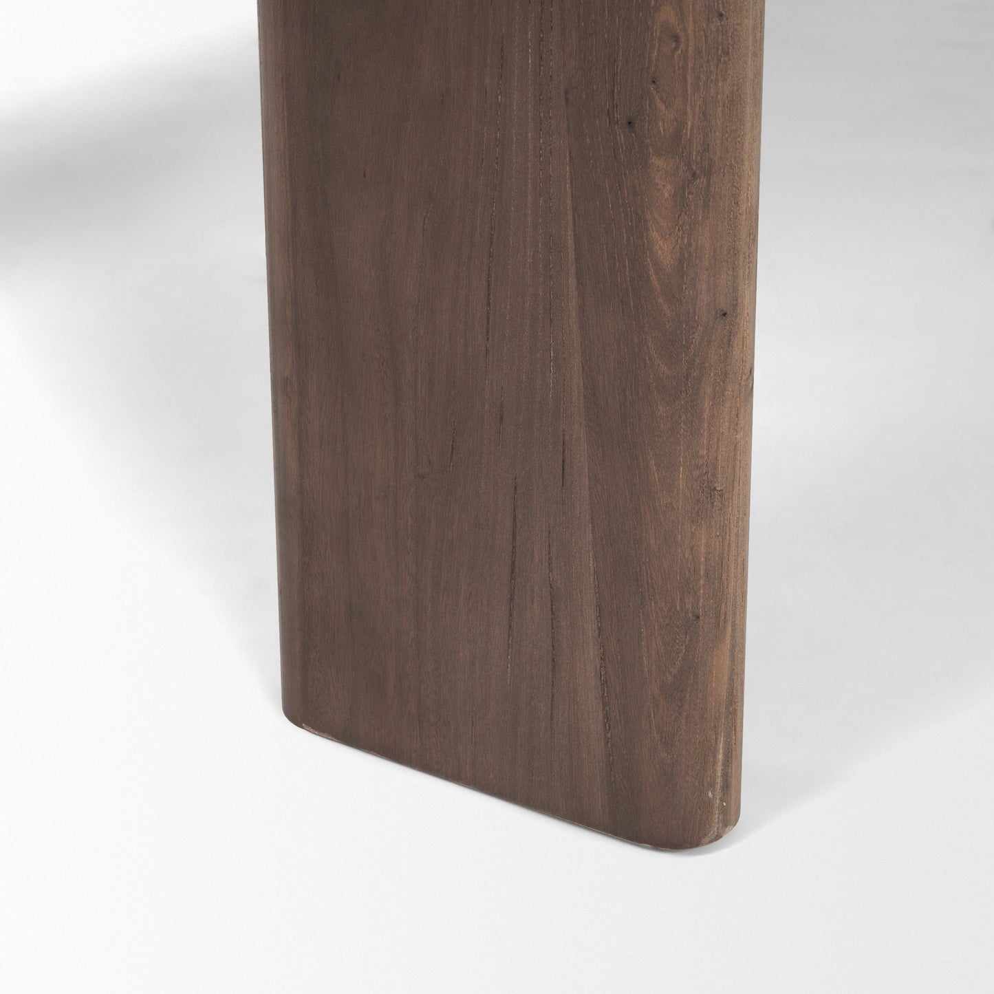 Sohan Dark Elm Wood Oval Dining Table for a Sophisticated and Timeless Dining Experience