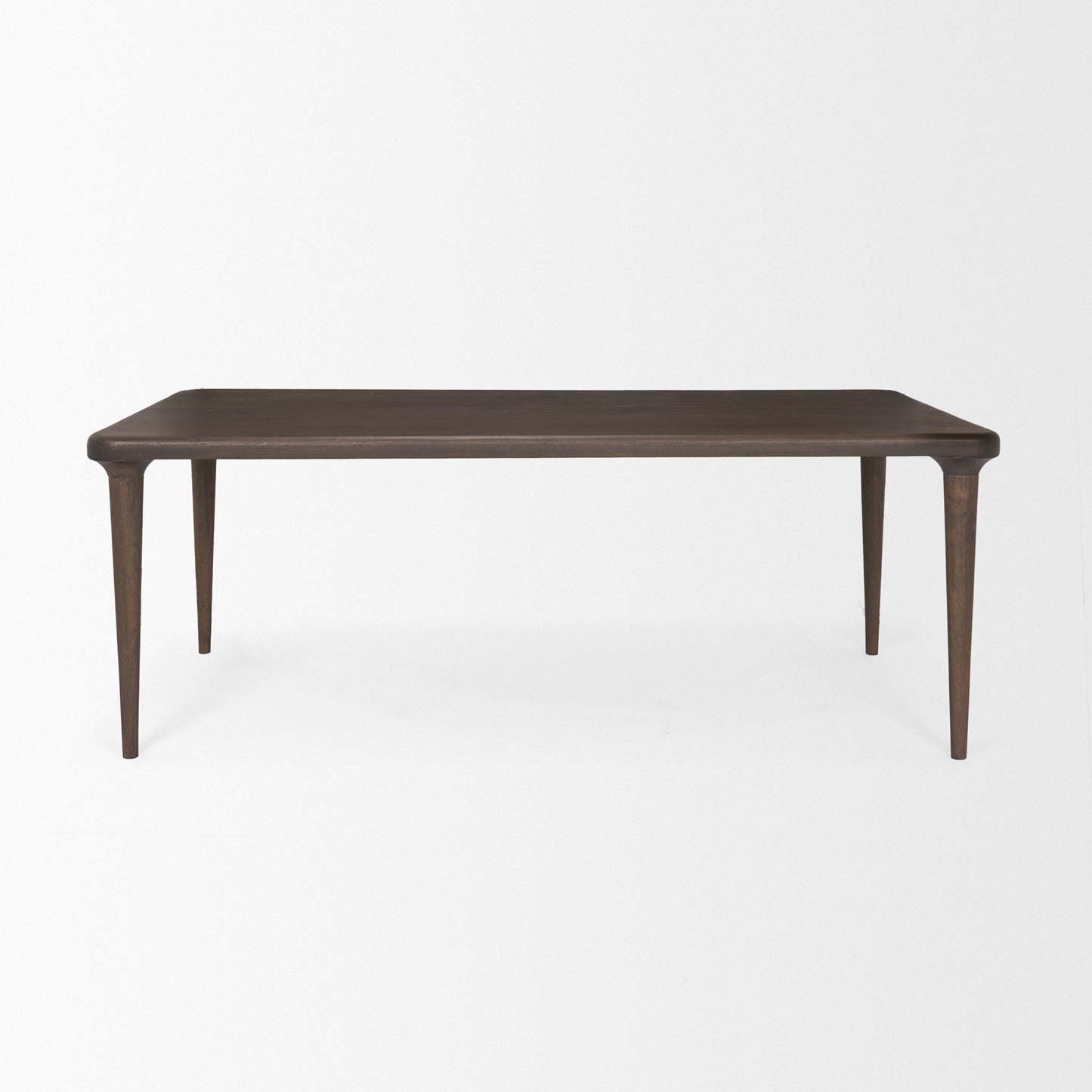 Suvan 84L Medium Dark Brown Rectangular Wood Dining Table for Modern and Stylish Dining Rooms