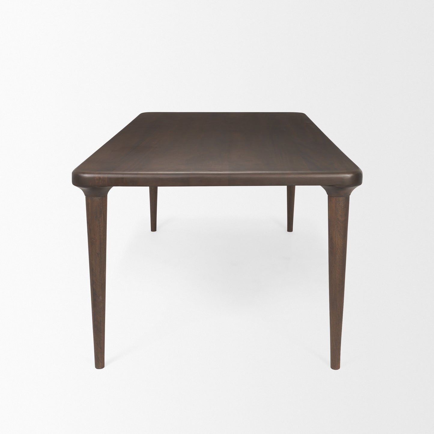 Suvan 84L Medium Dark Brown Rectangular Wood Dining Table for Modern and Stylish Dining Rooms