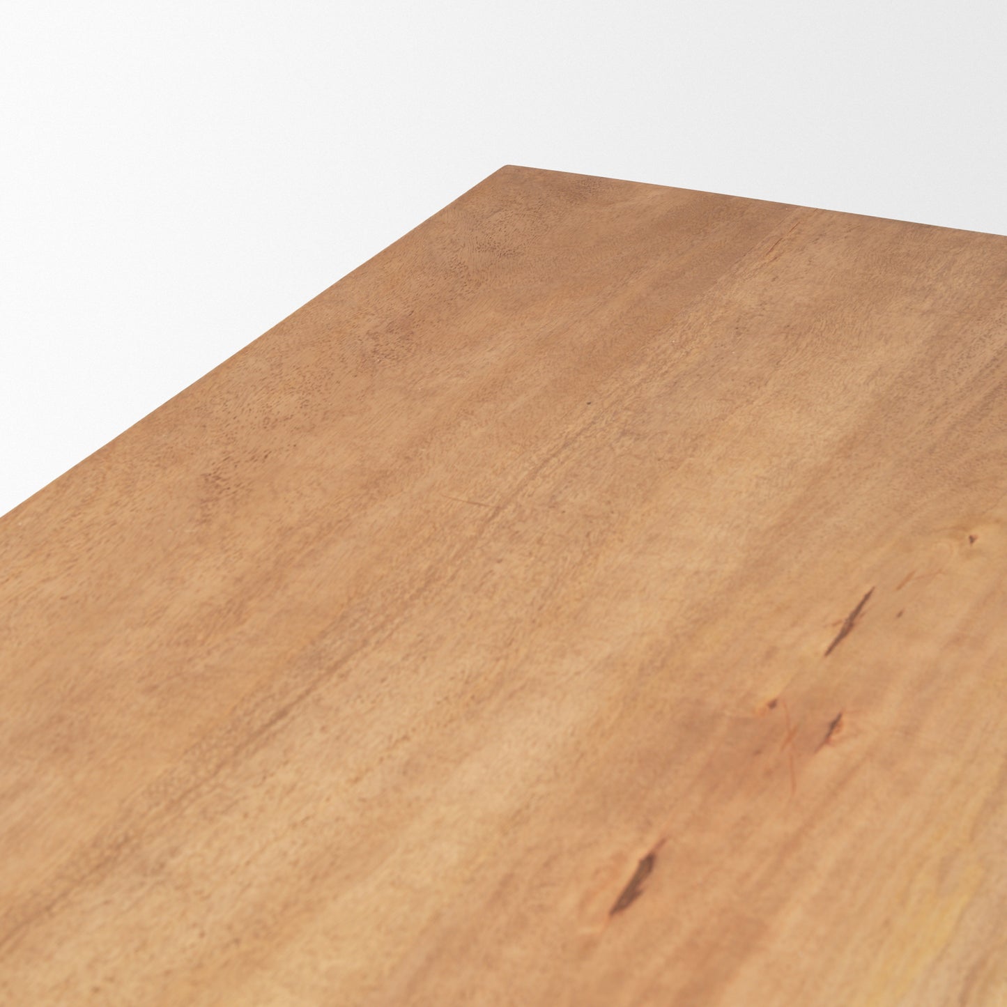 Suke Rectangular Natural Wood Trestle Dining Table for a Rustic and Timeless Dining Experience