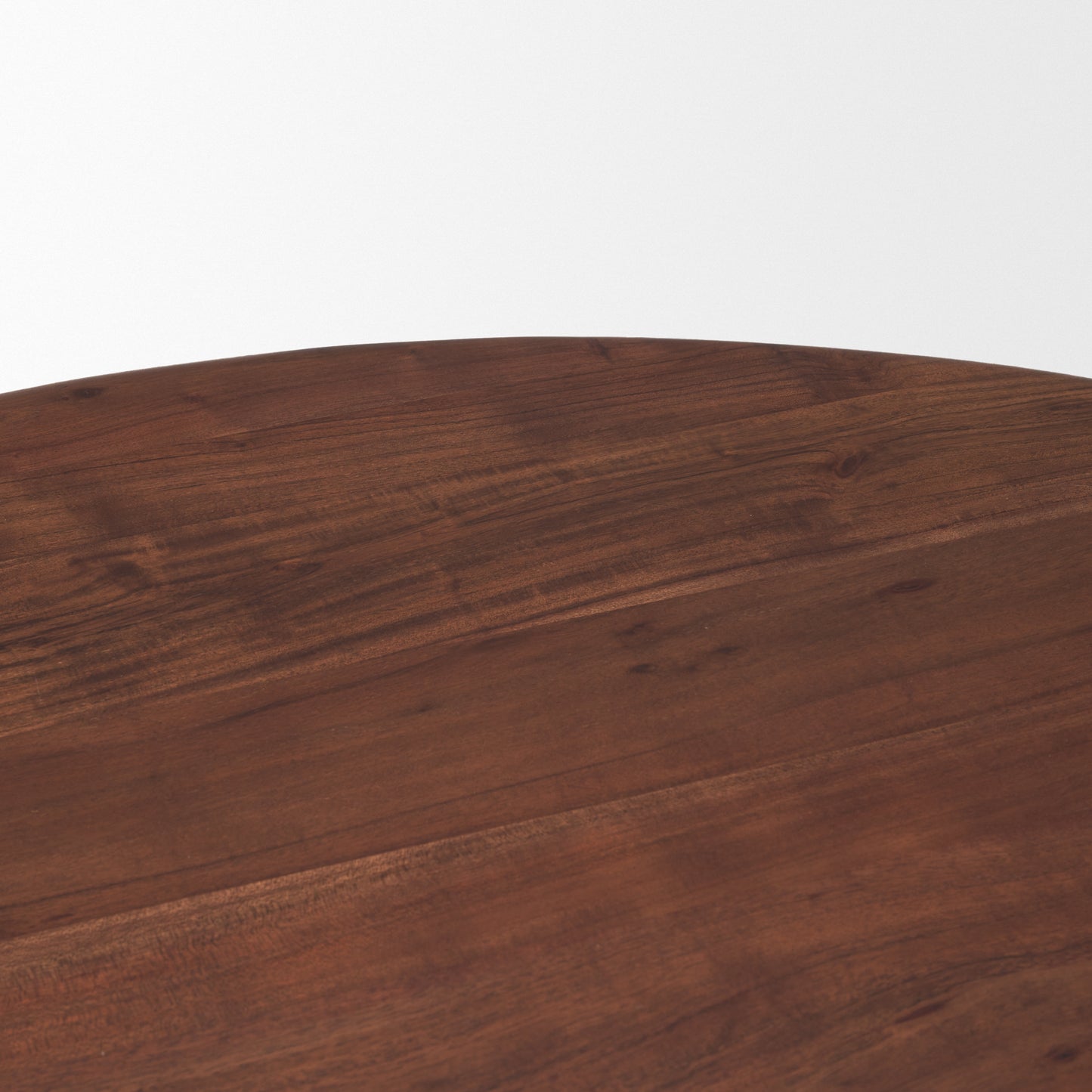 Soma 48" Red Brown Acacia Wood Round Dining Table for a Warm and Stylish Dining Experience