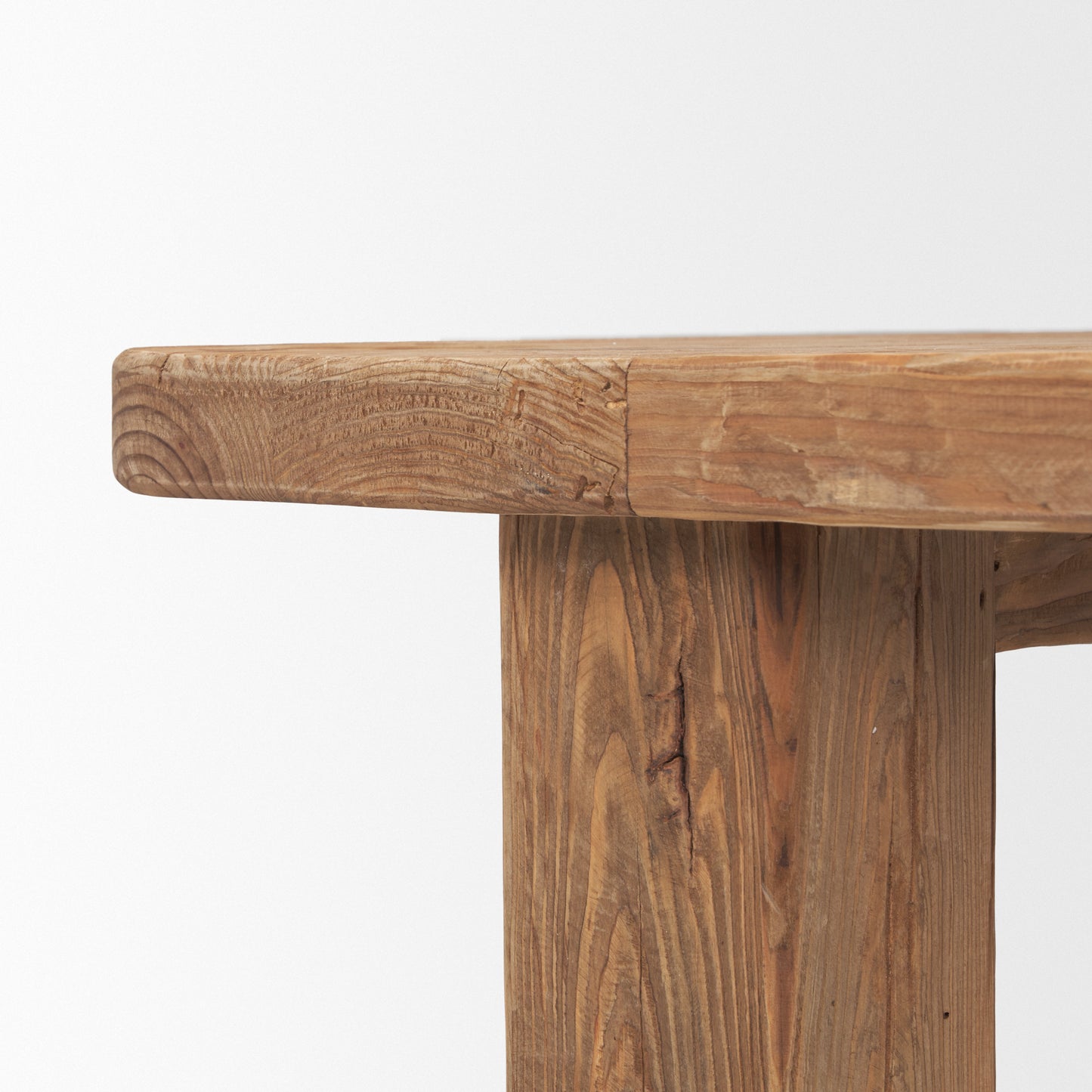 Stetson 84" Rectangular Natural Brown Wood Dining Table for a Warm and Stylish Dining Experience