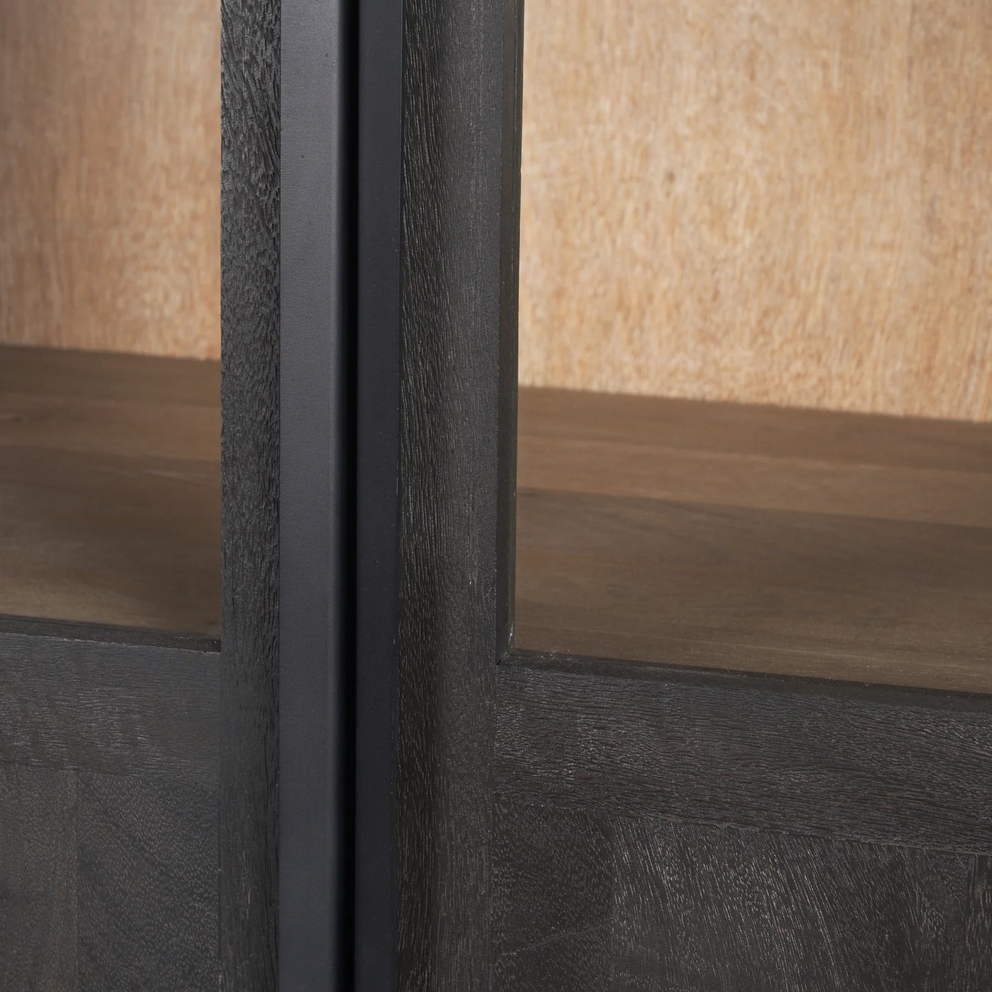 Sloan Arched Curio Cabinet – Elegant 80.5" Black Wood & Metal Design for Modern Storage and Display
