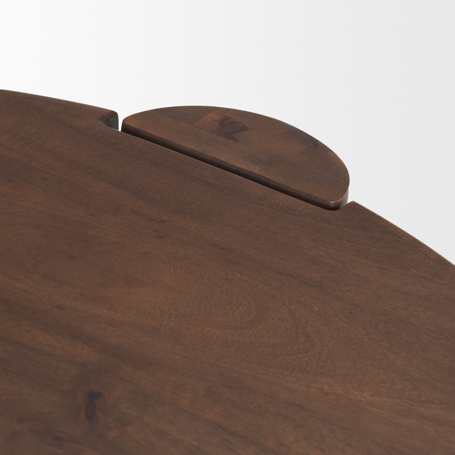 Tammar Round Wood Coffee Table with Tapered Legs - Stylish and Modern Living Room Accent