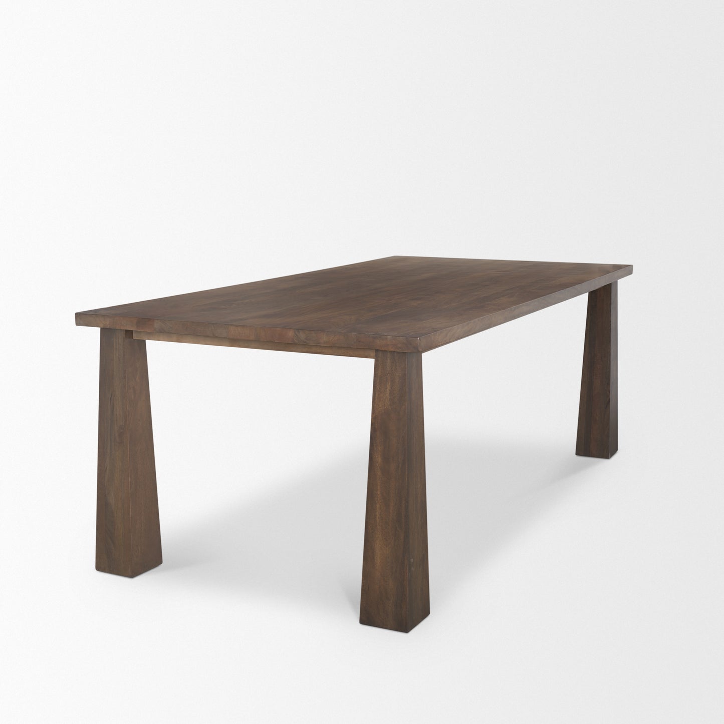 Wolcott Rectangular Dark Brown Solid Wood Dining Table for a Classic and Elegant Dining Experience