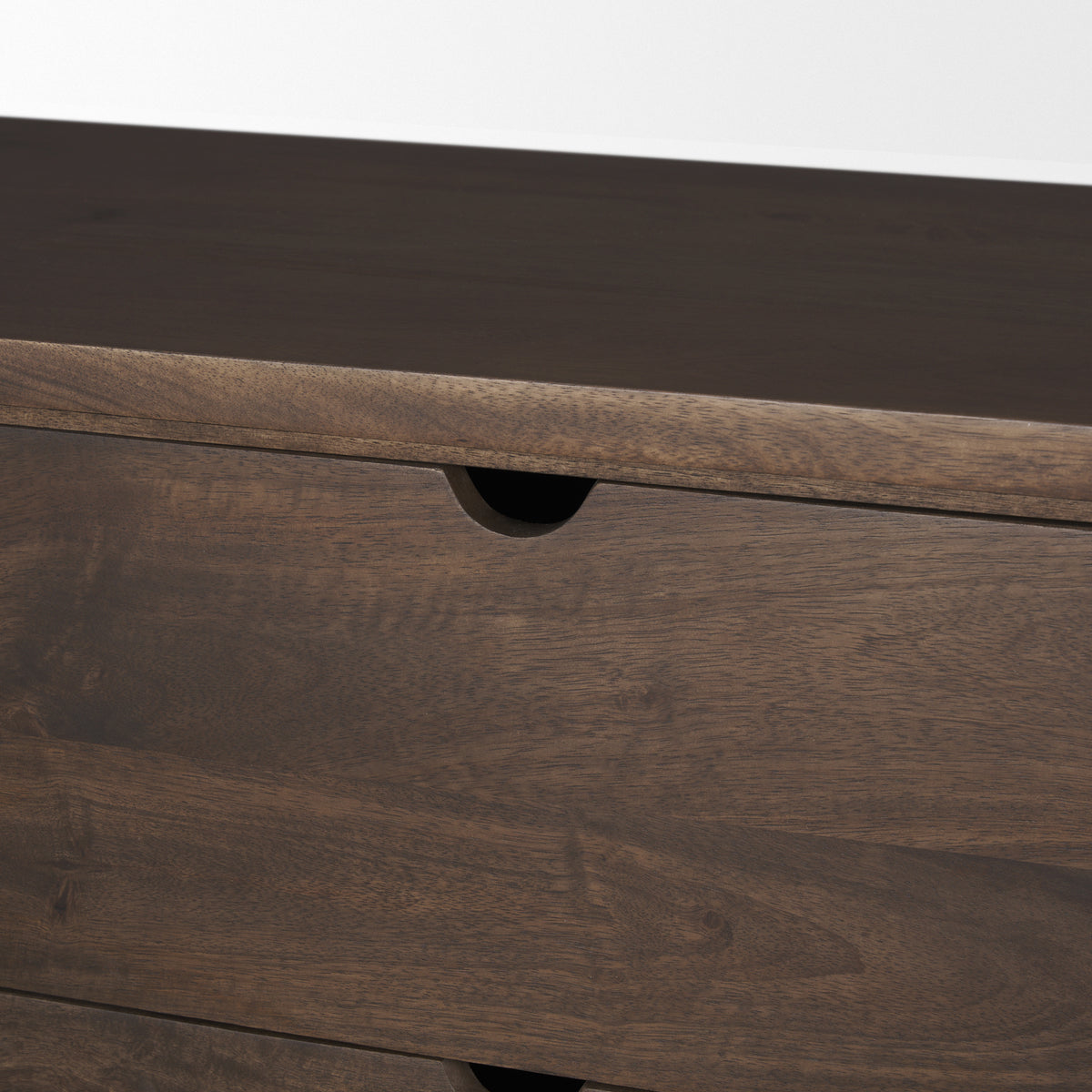Wallen 2-Door Solid Dark Brown Wood Sideboard