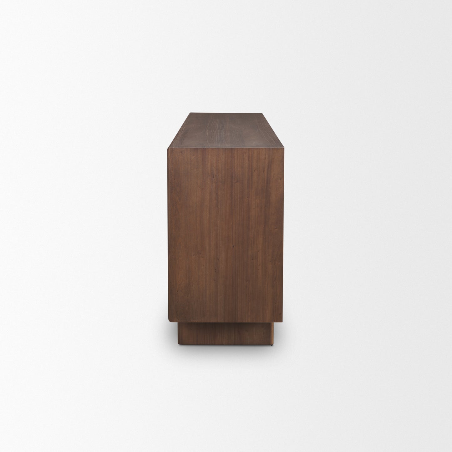 Varenna 4-Door Dark Brown Wood Sideboard with Rope Handles for a Rustic and Elegant Storage Solution