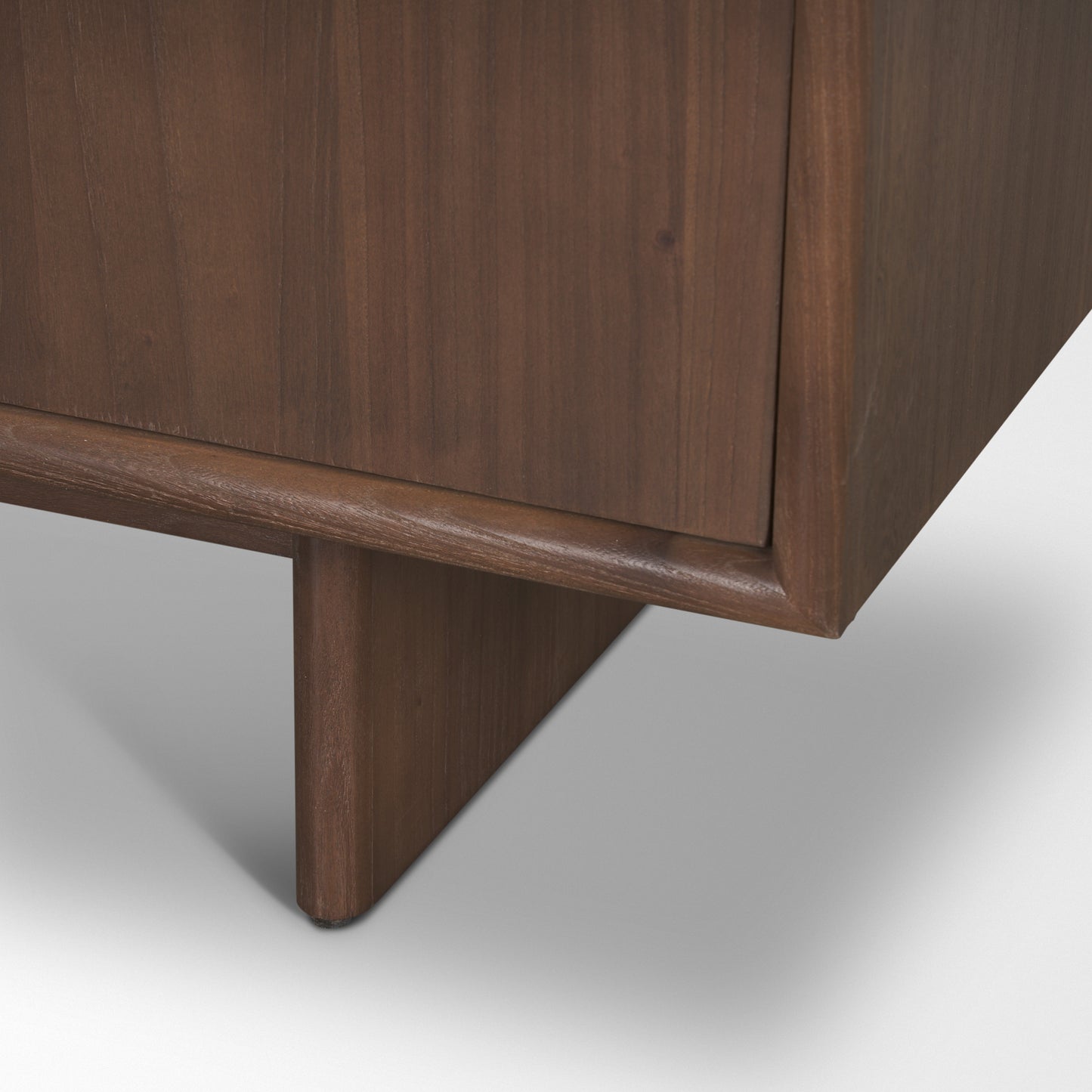 Varenna 4-Door Dark Brown Wood Sideboard with Rope Handles for a Rustic and Elegant Storage Solution