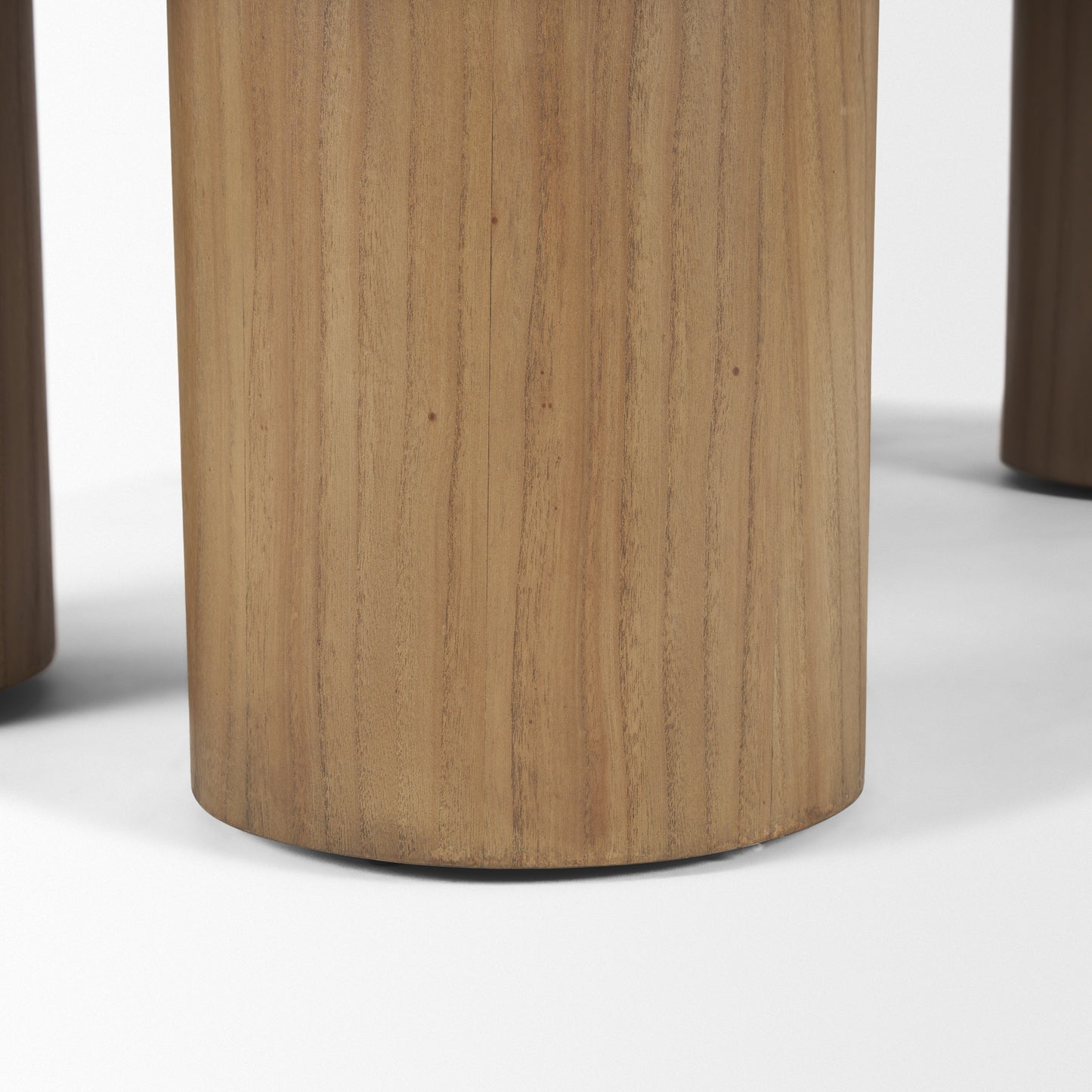 Tavi Rectangular Natural Brown Coffee Table with Column Legs - Elegant and Timeless Living Room Accent