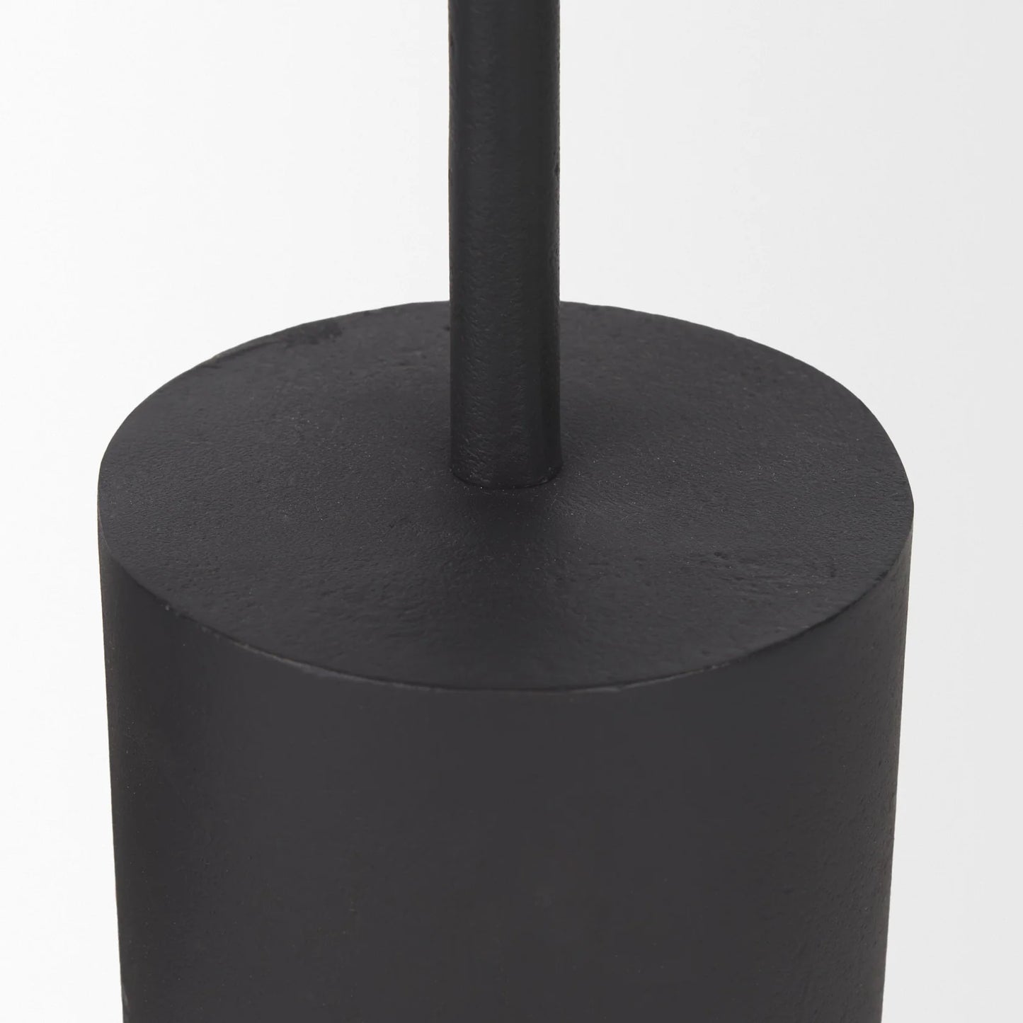 Petria Matte Black Textured Metal Taper Candle Holders - Stylish Elegance for Home Decor & Events