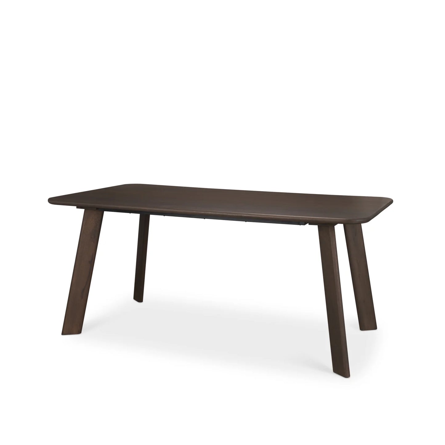 Welborn Dining Table – Solid Mango Wood with a Rich Dark Brown Finish, Featuring a Minimalist Design for Modern Homes