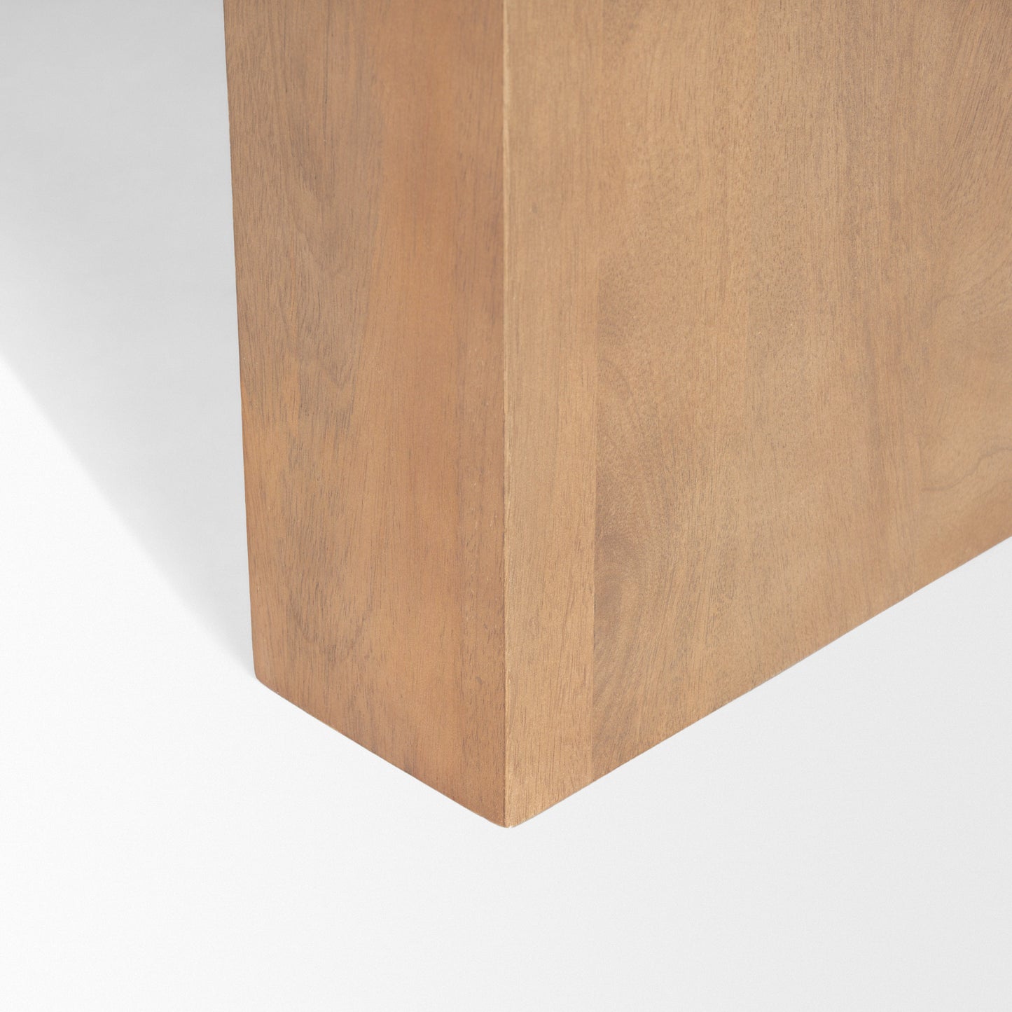 Wesson Light Brown Wood Rectangular Coffee Table - Simple and Elegant Living Room Accent
