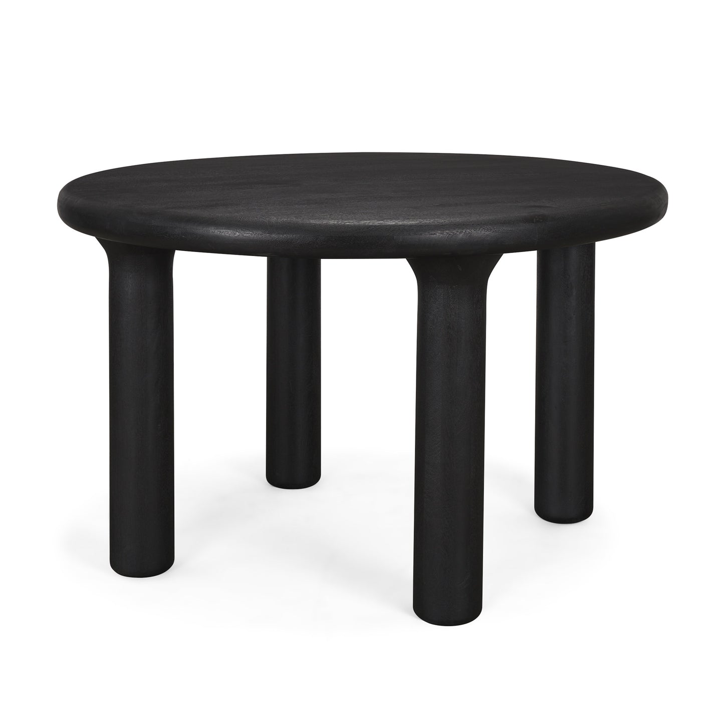 Soma 48" Red Brown Acacia Wood Round Dining Table for a Warm and Stylish Dining Experience