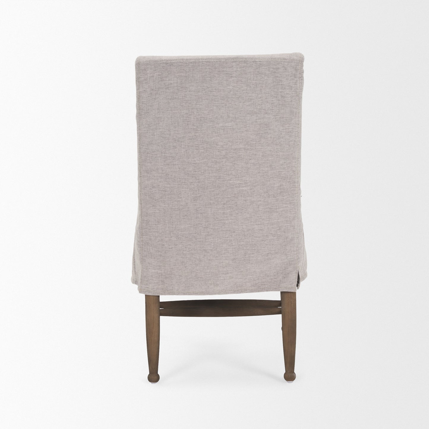 Whitley Gray Performance Fabric Dining Chair Set of 2 with Oak Wood Frame for Elegant Dining Spaces