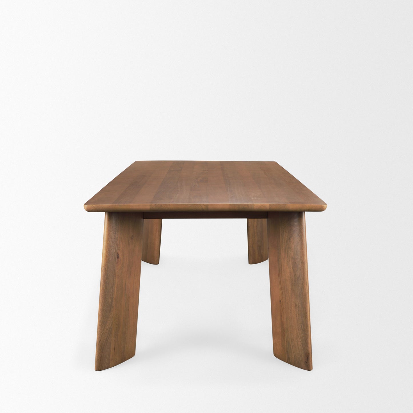 Jonan Brown Solid Mango Wood Dining Table – Rectangular Rustic Design