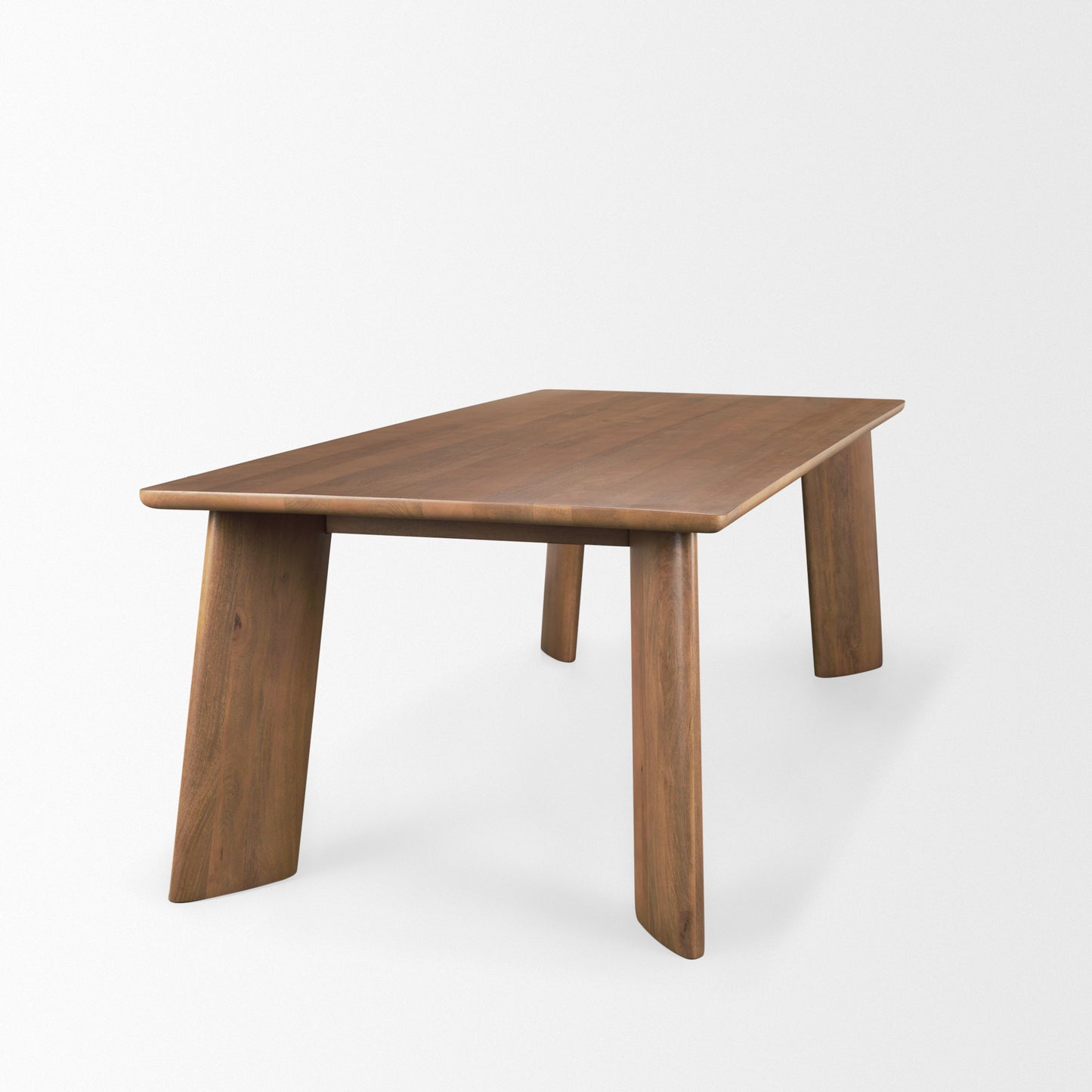 Jonan Brown Solid Mango Wood Dining Table – Rectangular Rustic Design