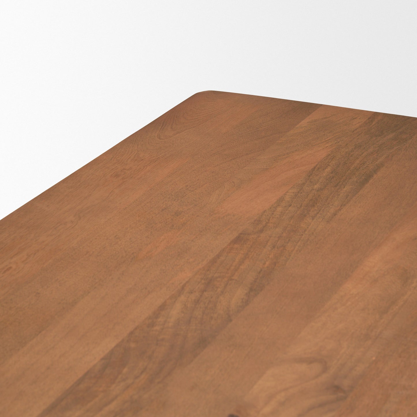 Jonan Brown Solid Mango Wood Dining Table – Rectangular Rustic Design