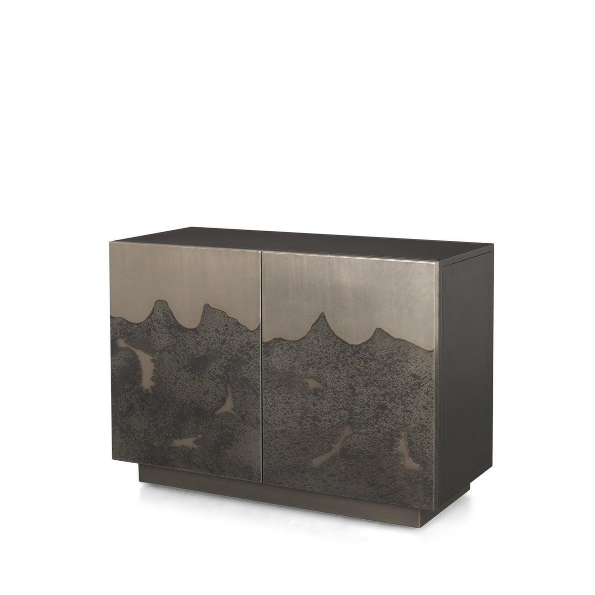 Roxdale Acid Washed Iron Metal Accent Cabinet