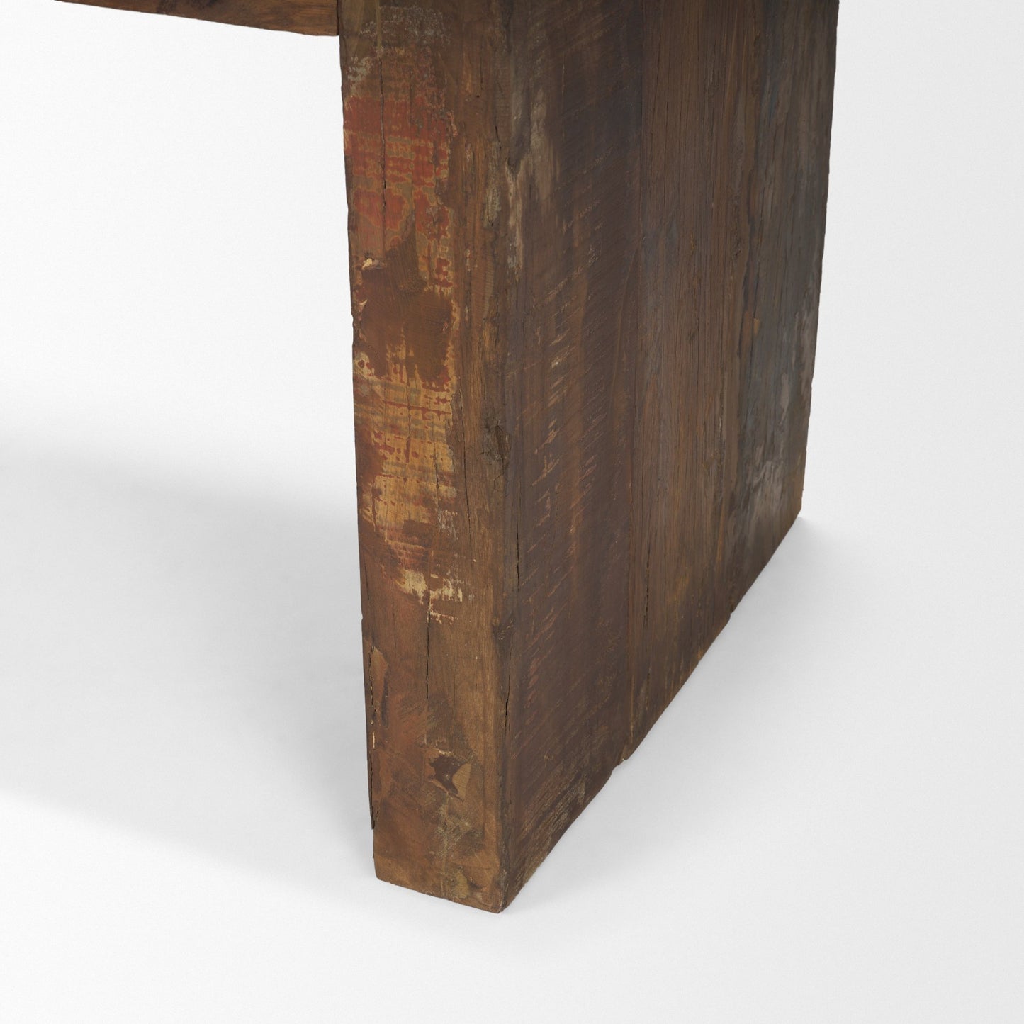 Estelle Reclaimed Wood Bench – Rustic Brown Finish for Entryway or Dining