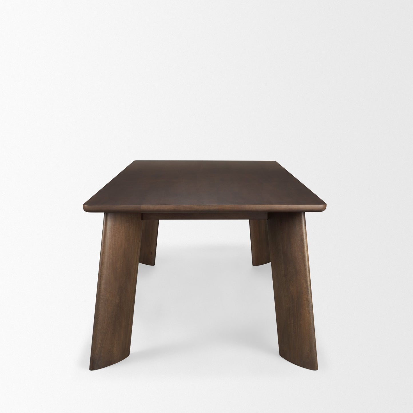 Jonan Brown Solid Mango Wood Dining Table – Rectangular Rustic Design