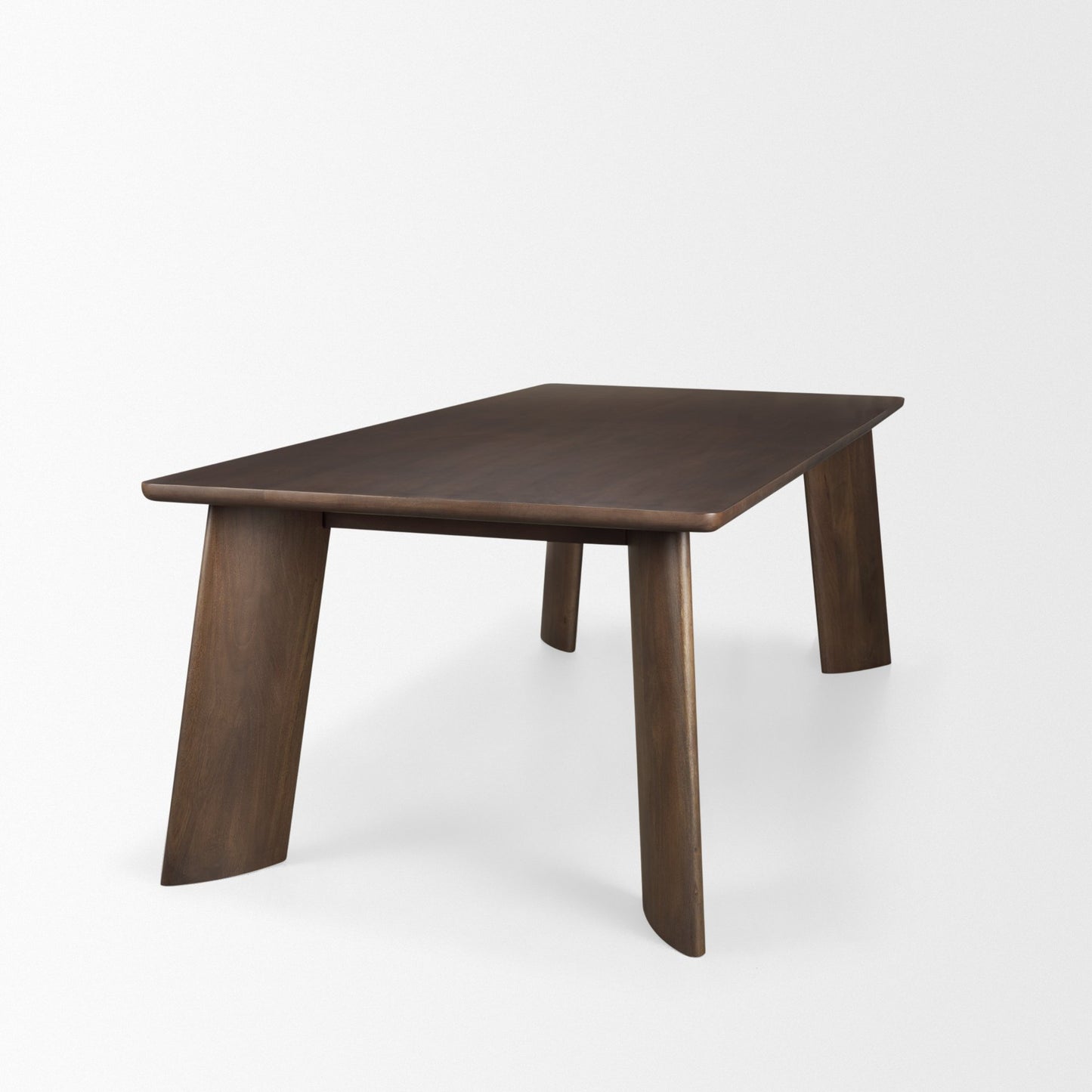 Jonan Brown Solid Mango Wood Dining Table – Rectangular Rustic Design