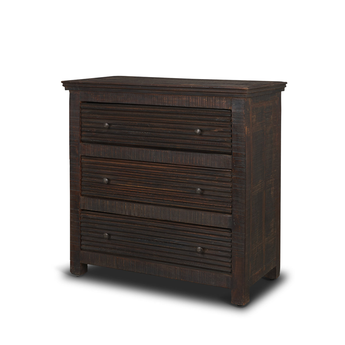Rhett Reclaimed Wood 3 Drawer Cabinet
