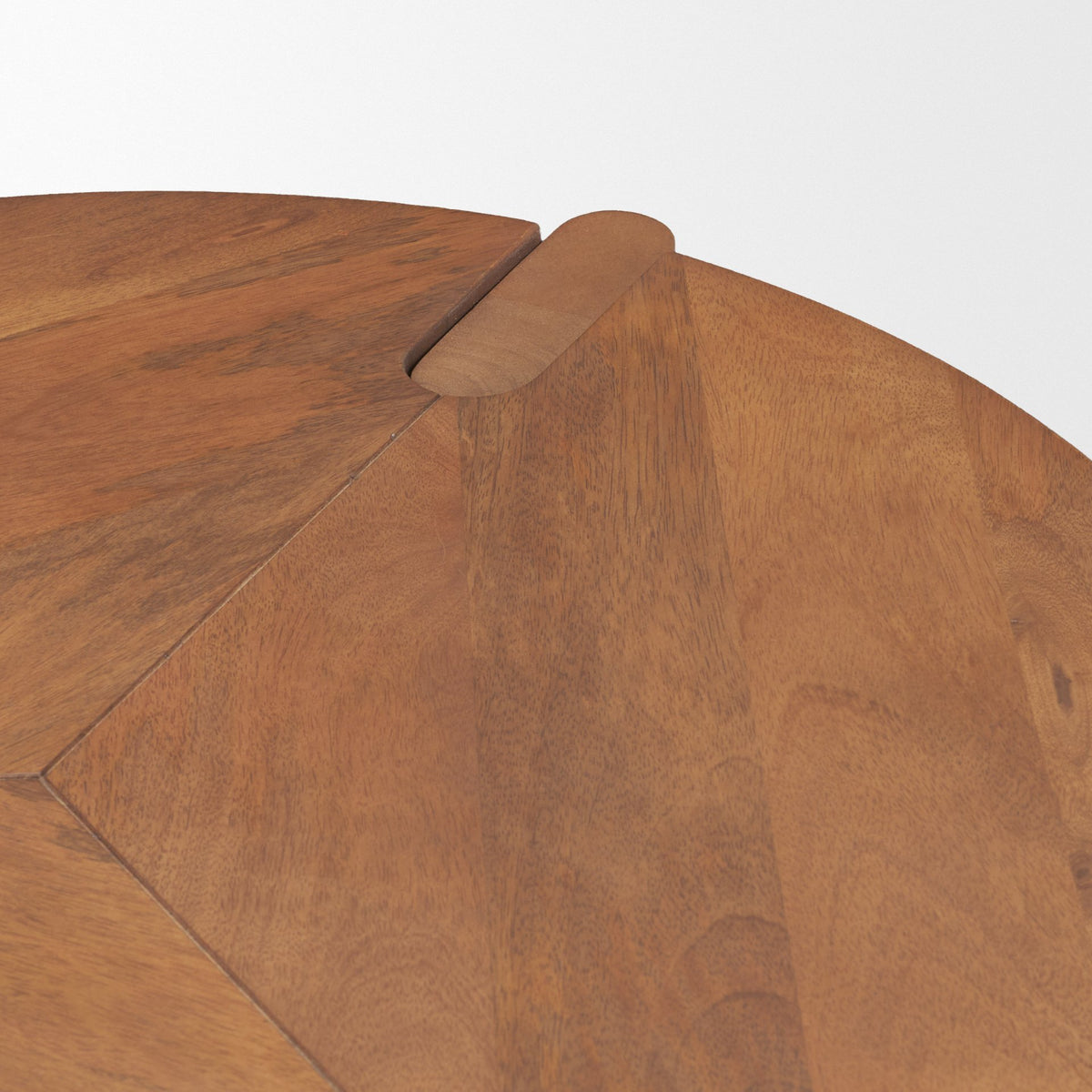 Hisako Mid Brown Open Round Accent Table